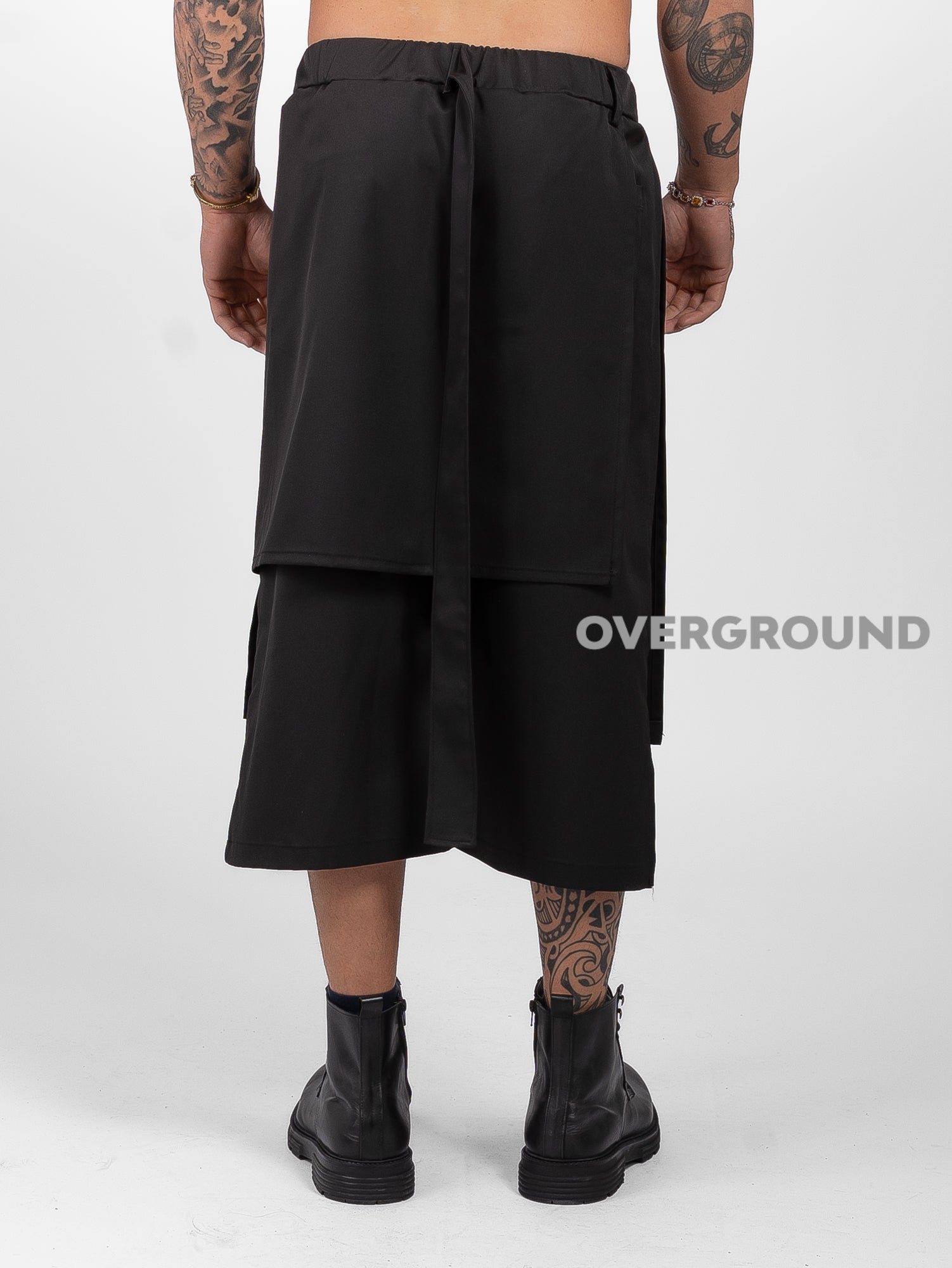 PANTALONE CON PATTINE FRONTALI E DOPPIO LACCIO - OVERGROUND STORE