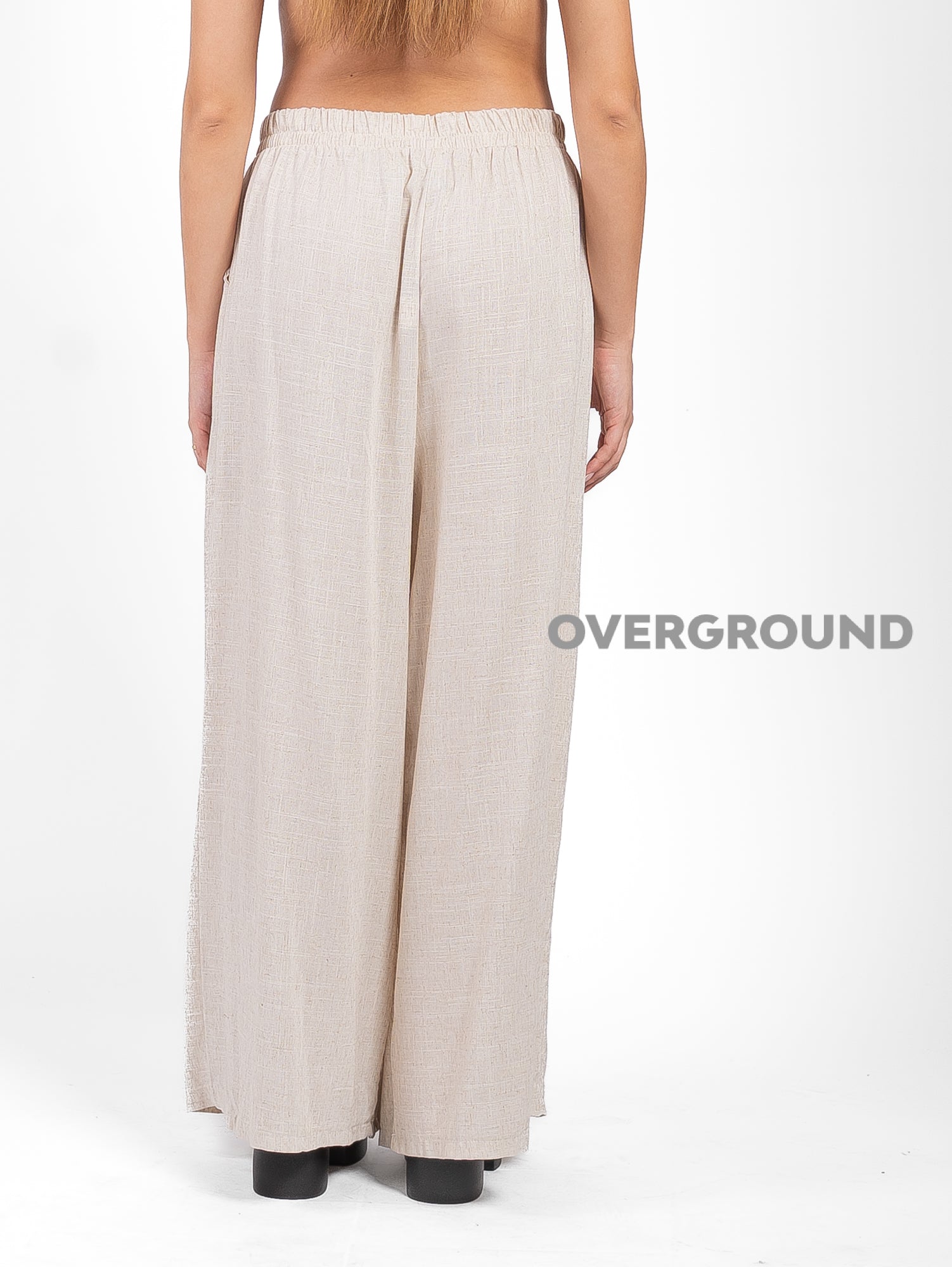 PANTALONE OVER LINO GAMBULE LARGO