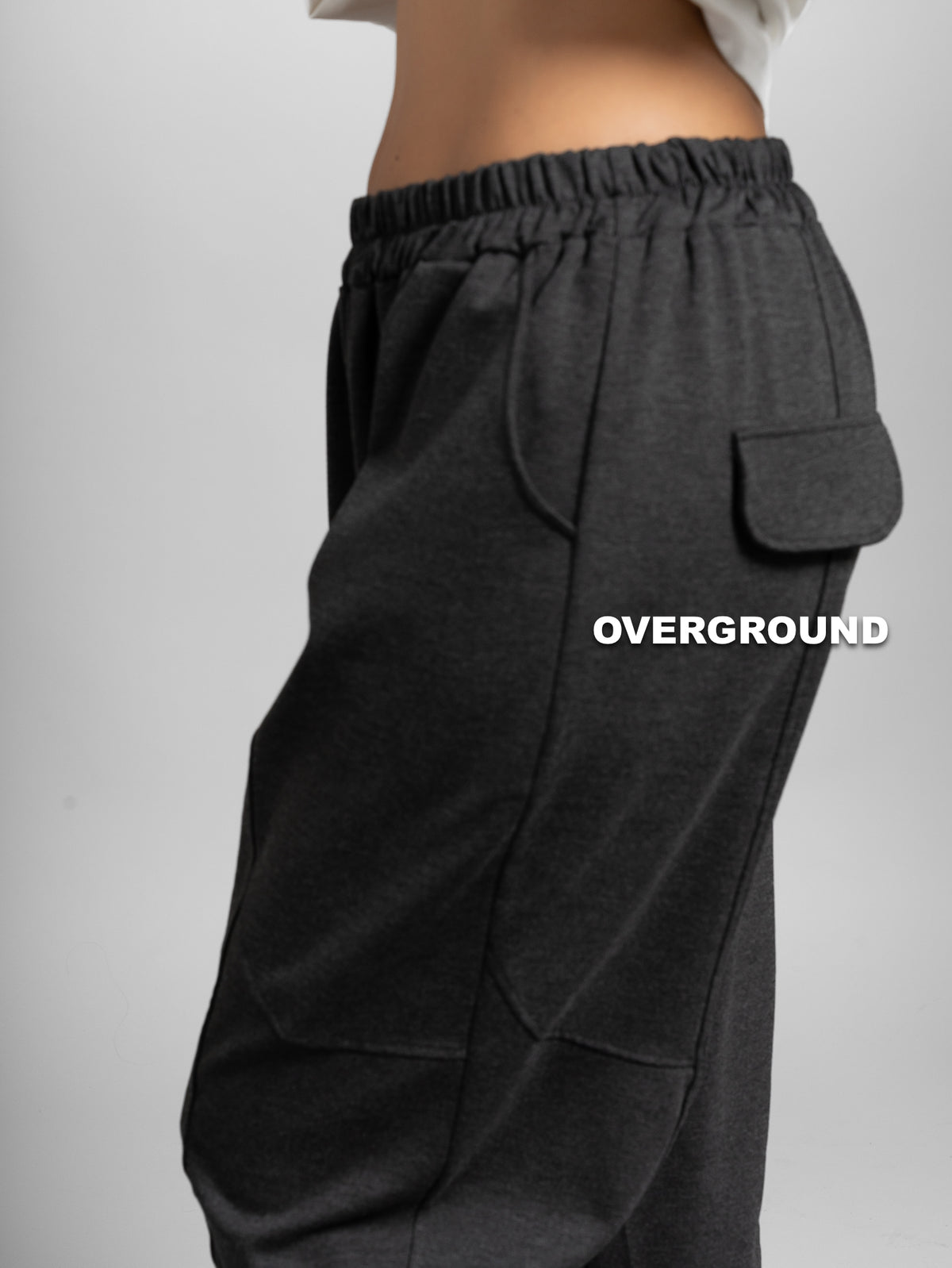 PANTALONE OVER GAMBULE LARGO CUCITURE FRONTE RETRO
