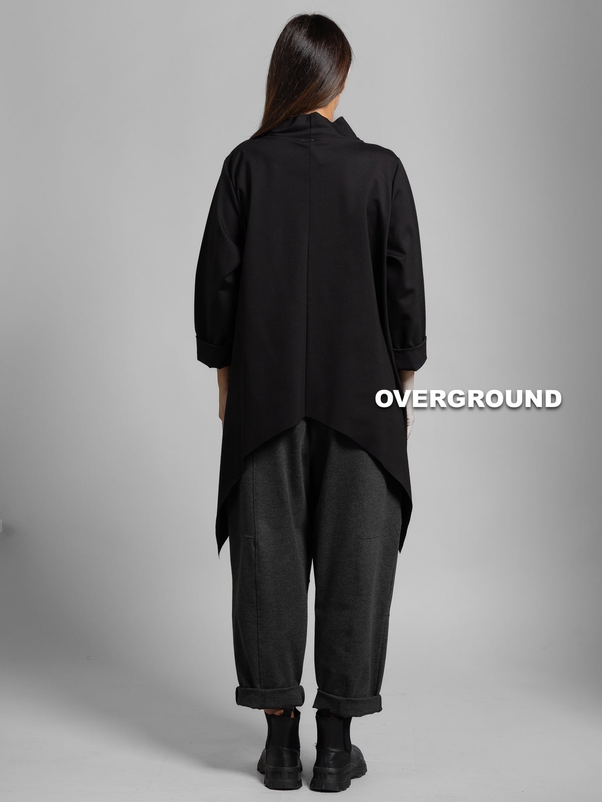 OVERSIZED BLOUSE WITH HIGH NECK