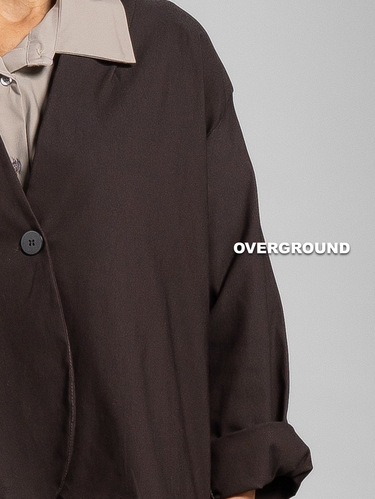 OVERSIZE-JACKE MIT EIN-KNOPF-VERSCHLUSS