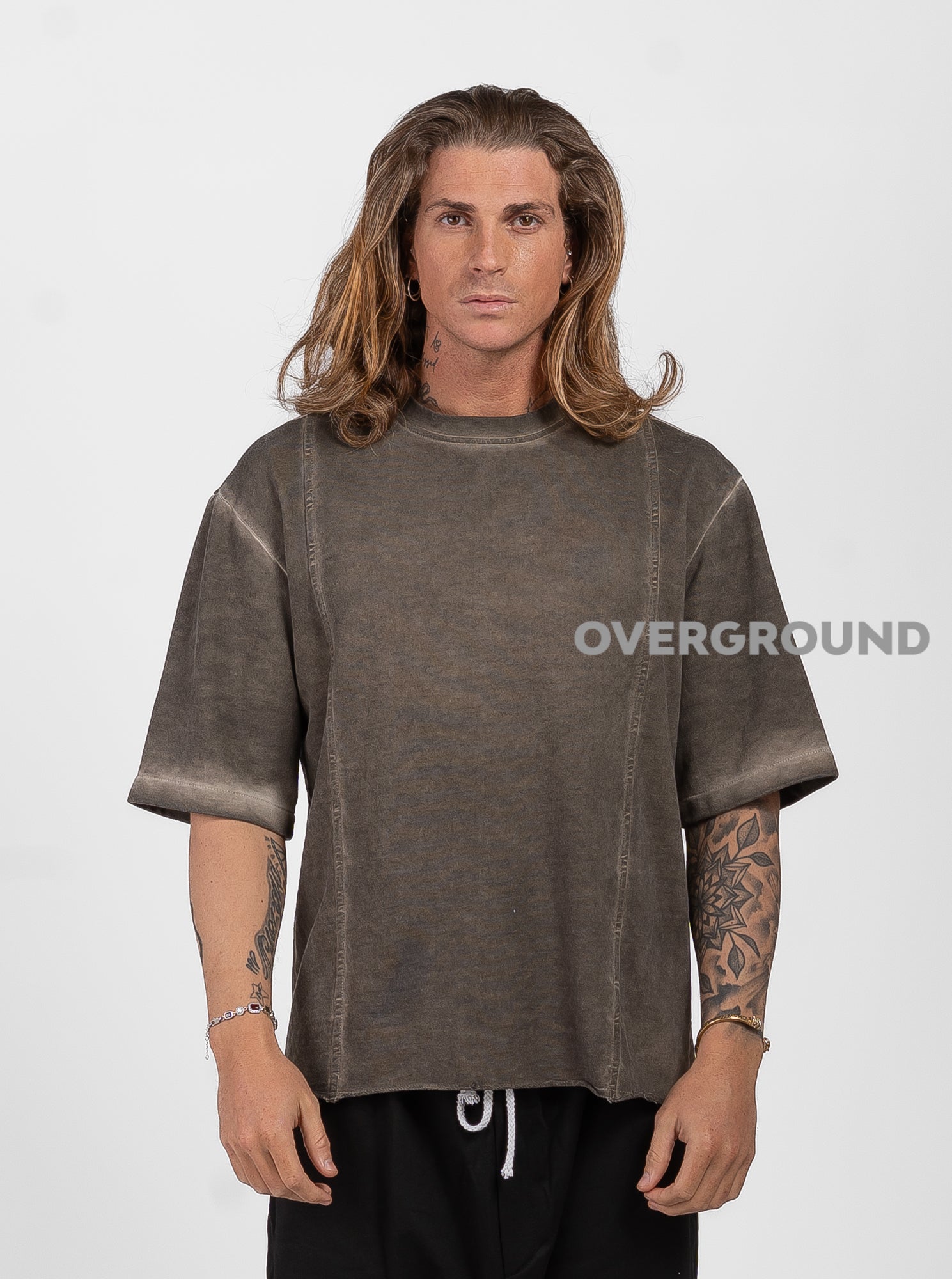 MAGLIA OVER CON MANICA CORTA - OVERGROUND STORE