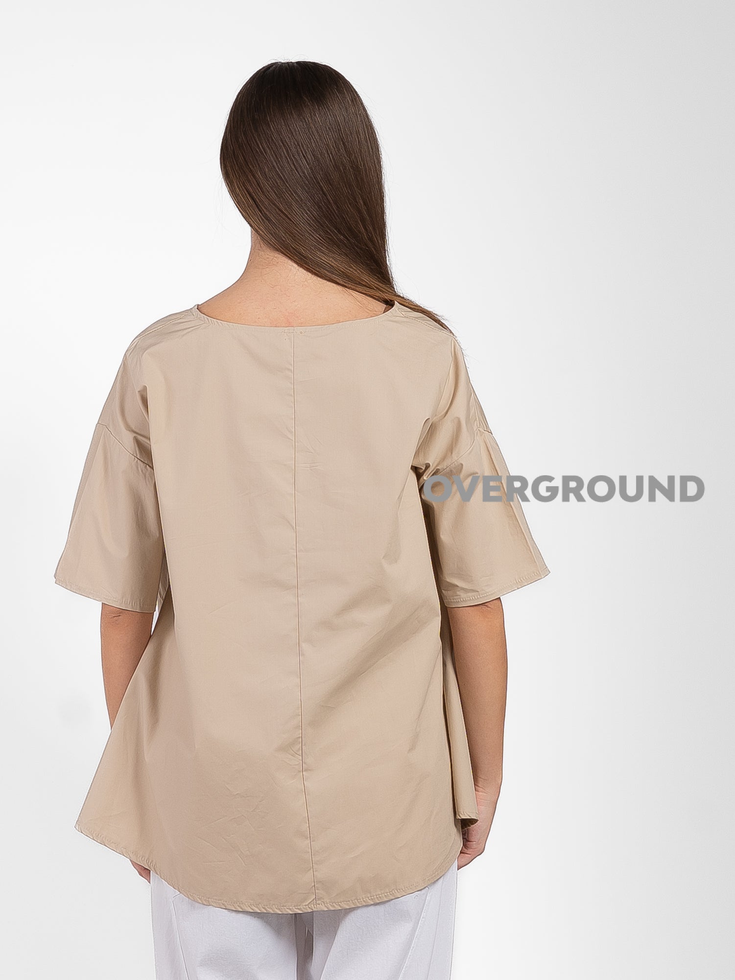 BLUSA OVER CON SPACCO DAVANTI