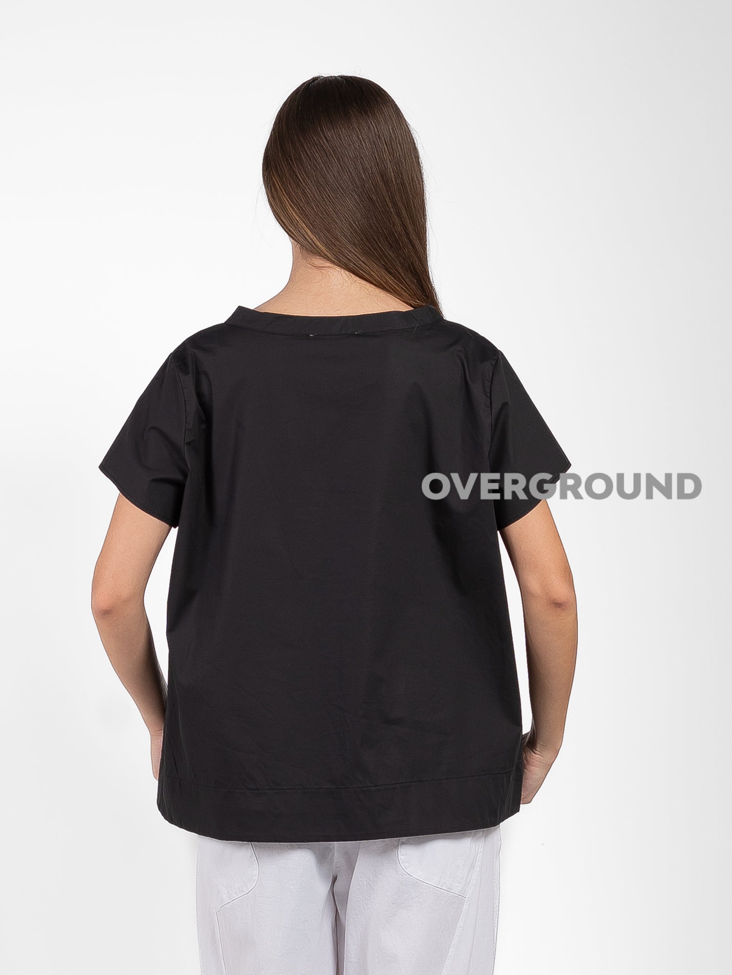 BLUSA OVER CON BALZA E SPACCHI