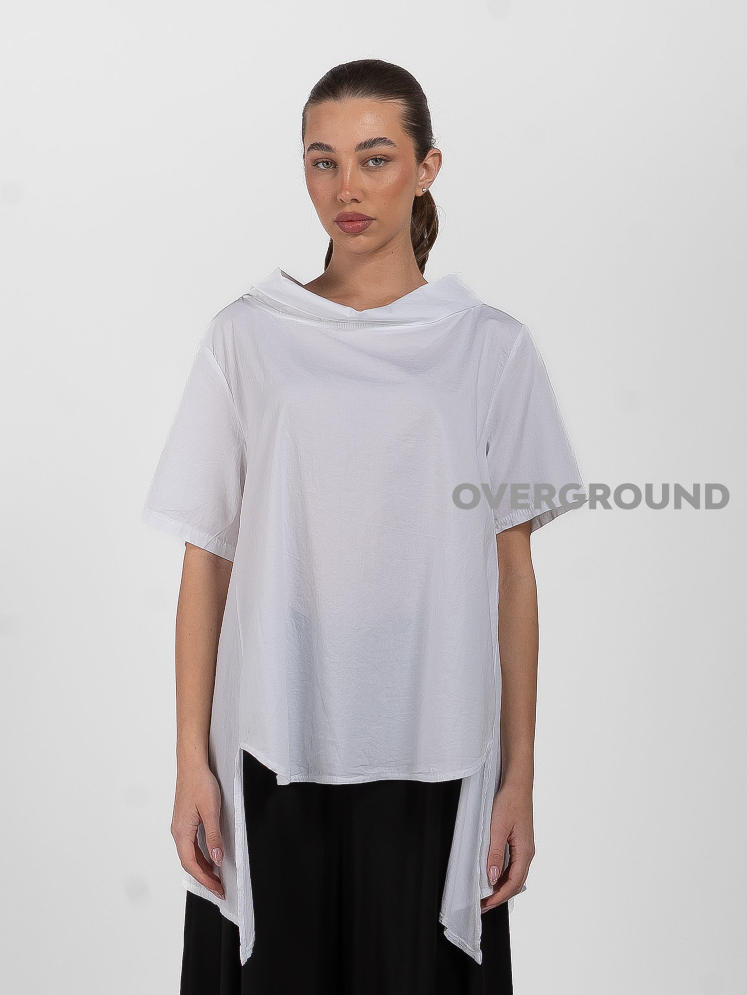 BLUSA LUNGA COLLO A BARCA - OVERGROUND STORE