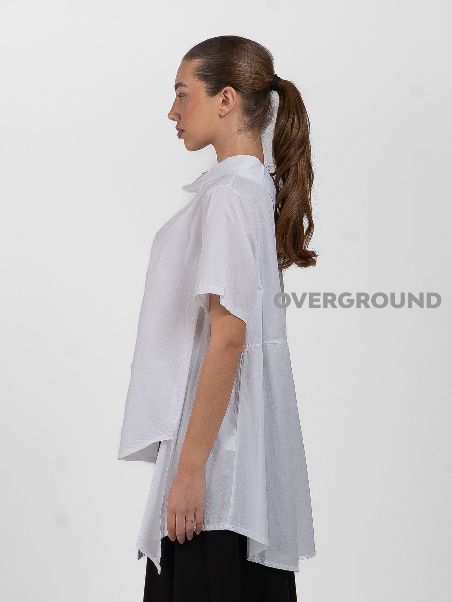 BLUSA LUNGA COLLO A BARCA - OVERGROUND STORE