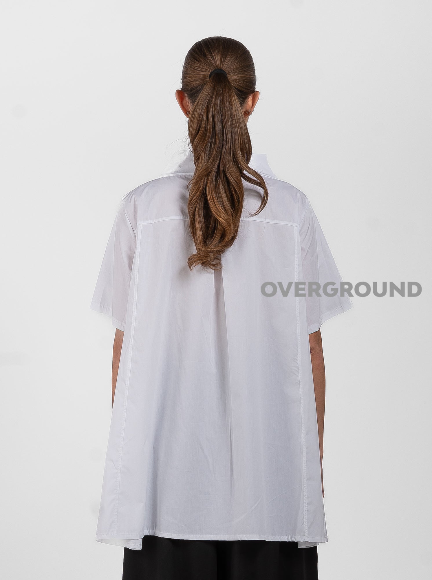 BLUSA OVER COLLO A BARCA - OVERGROUND STORE