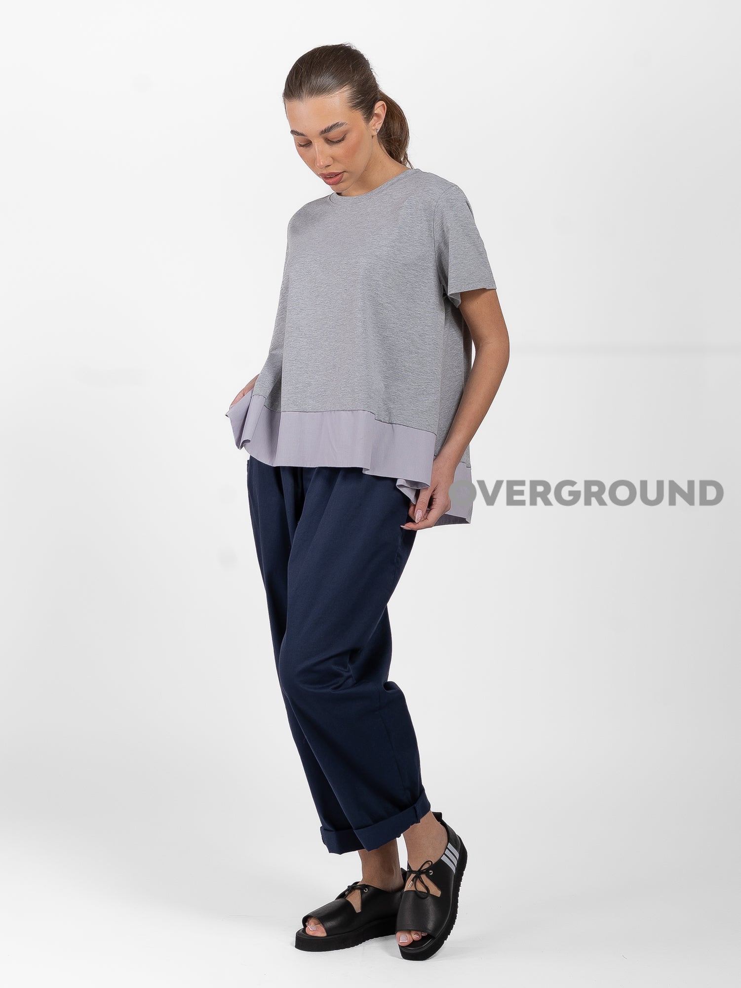 MAGLIA OVER CON BALZA IN FONDO - OVERGROUND STORE