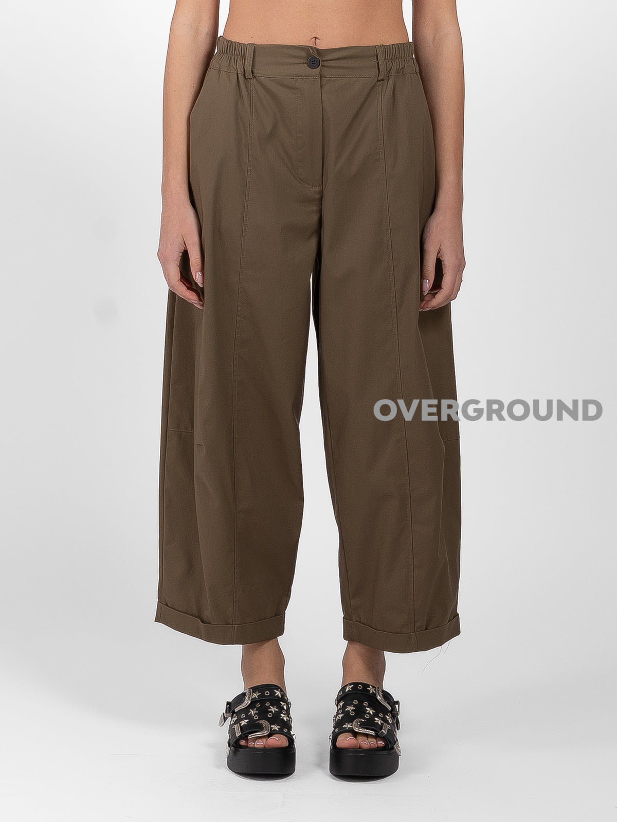 PANTALONE GAMBULE LARGO CON CINTURINO - OVERGROUND STORE