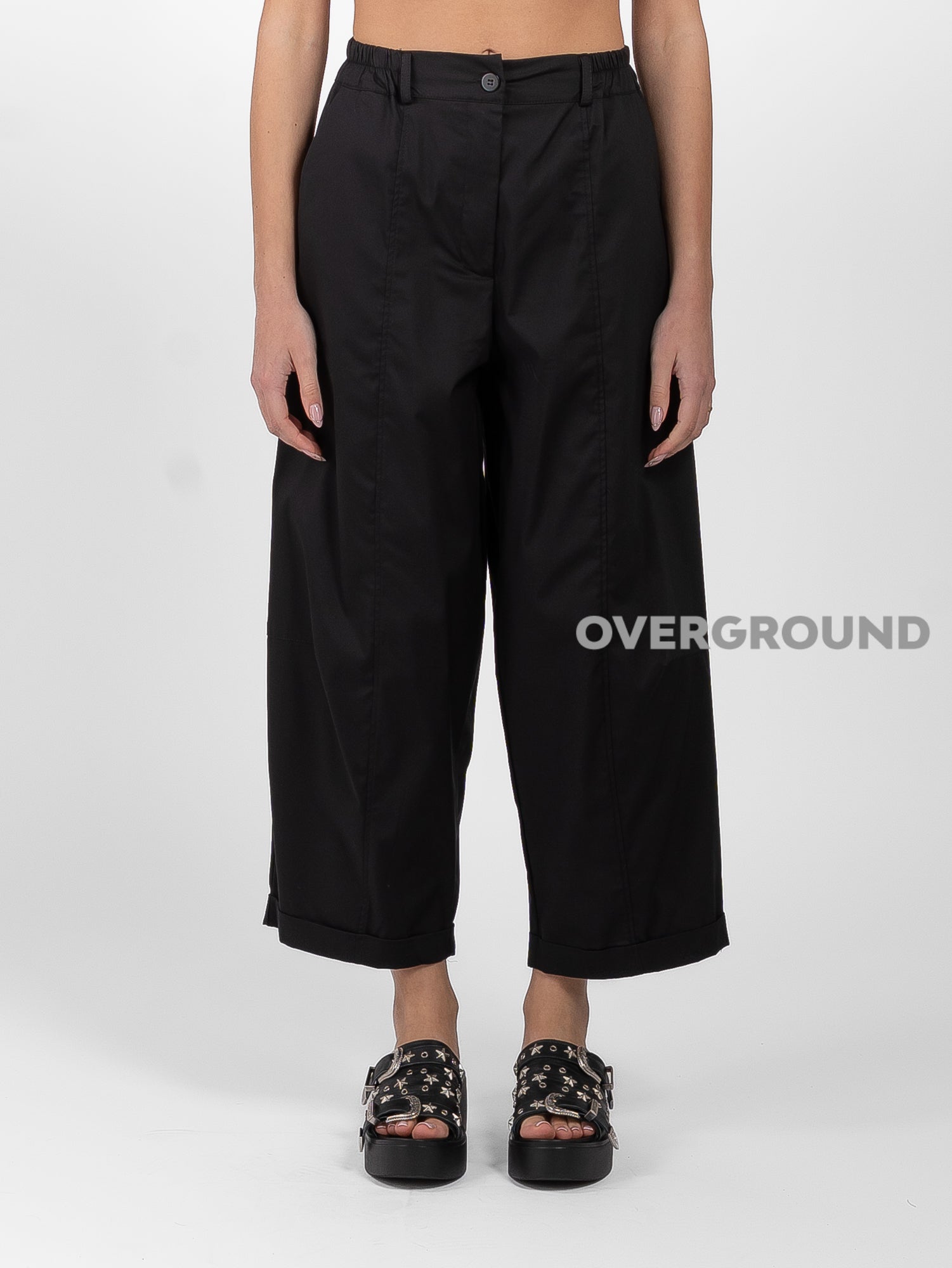 PANTALONE GAMBULE LARGO CON CINTURINO - OVERGROUND STORE