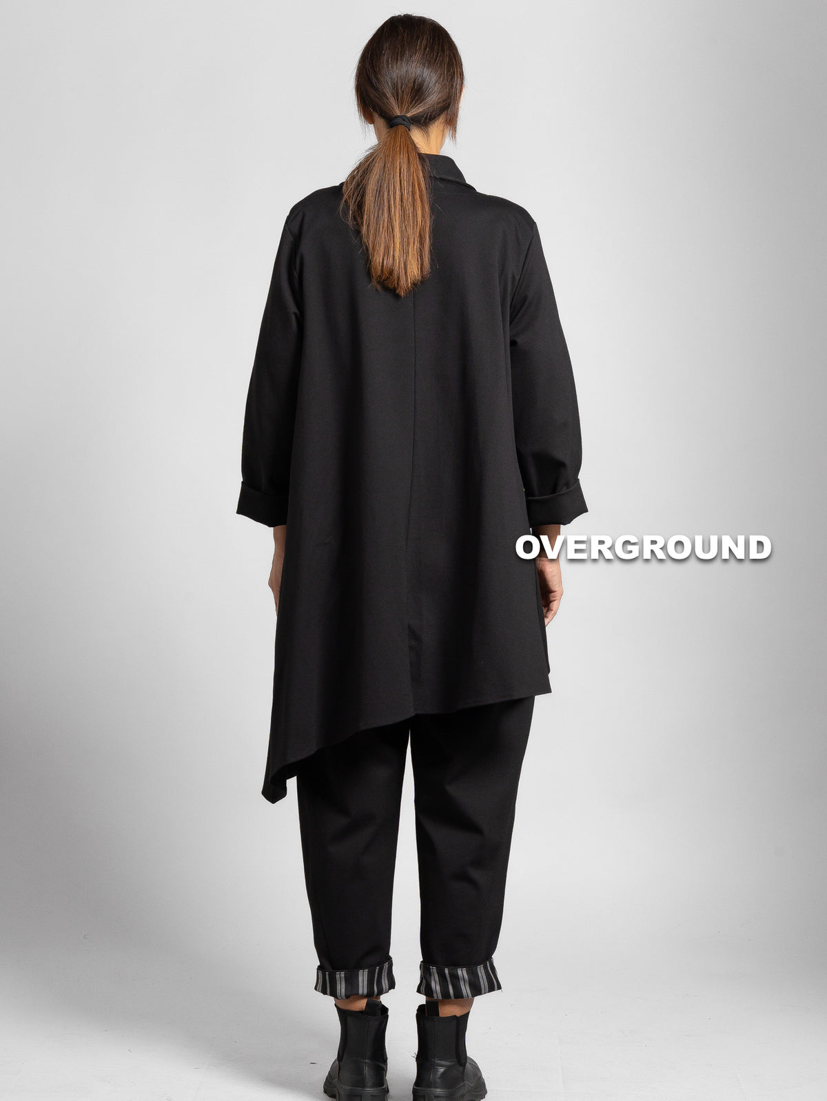 SPOLVERINO OVER LUNGO ASIMMETRICO CON TASCA - OVERGROUND STORE