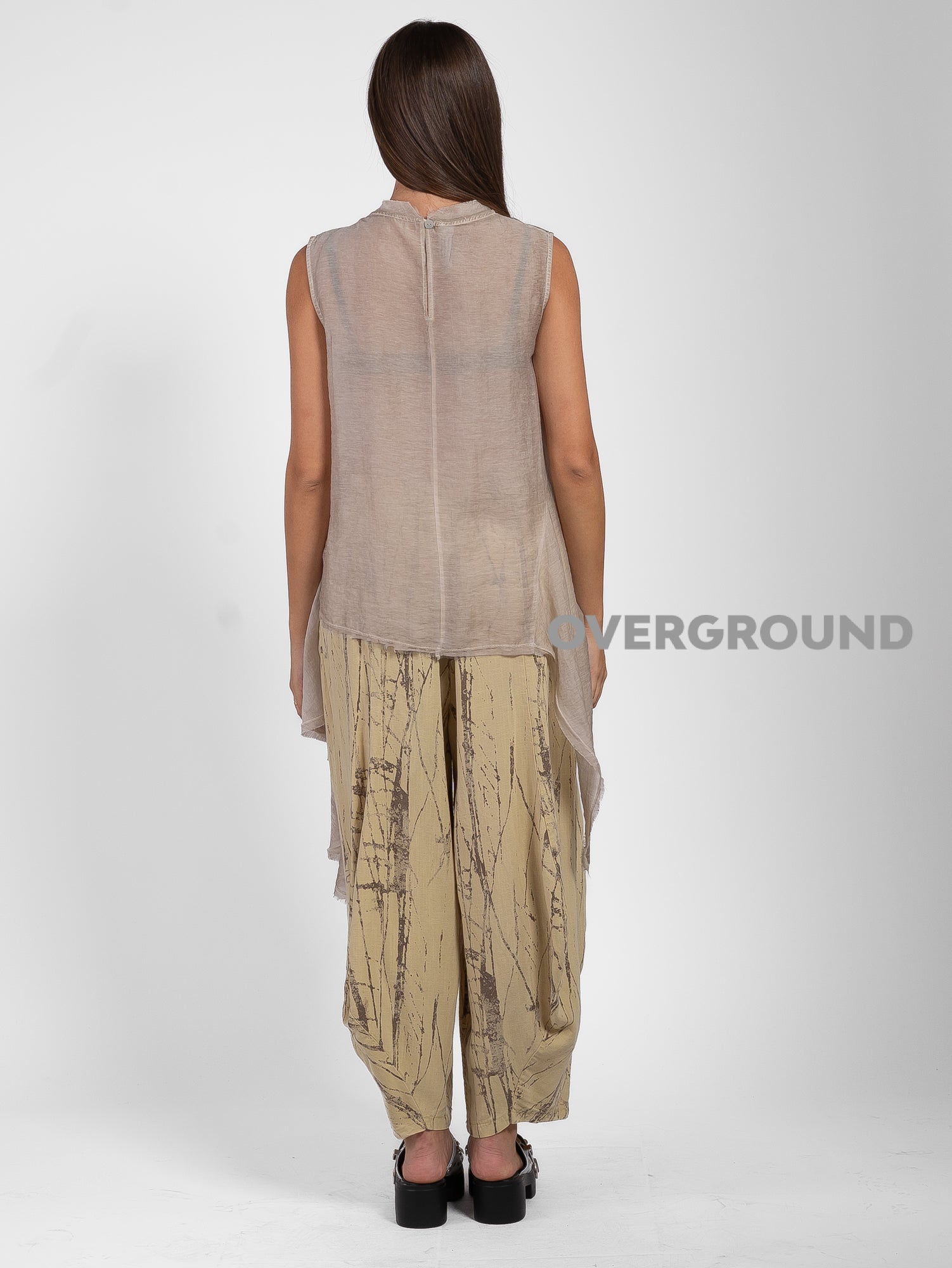 BLUSA OVER SMANICATA CON RIPRESA LATERALE