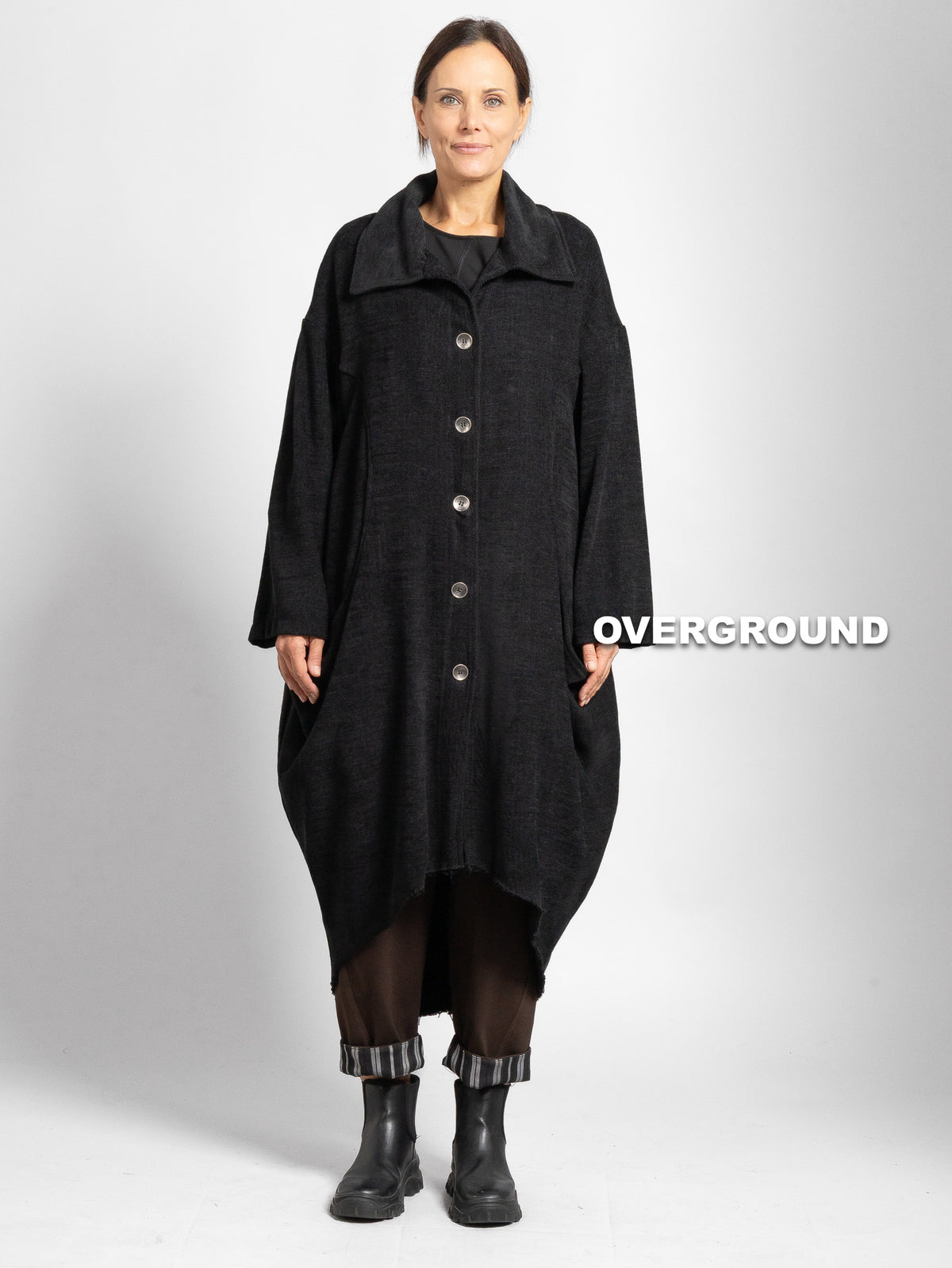 GIACCONE SPOLVERINO CON TASCHE GRANDI - OVERGROUND STORE