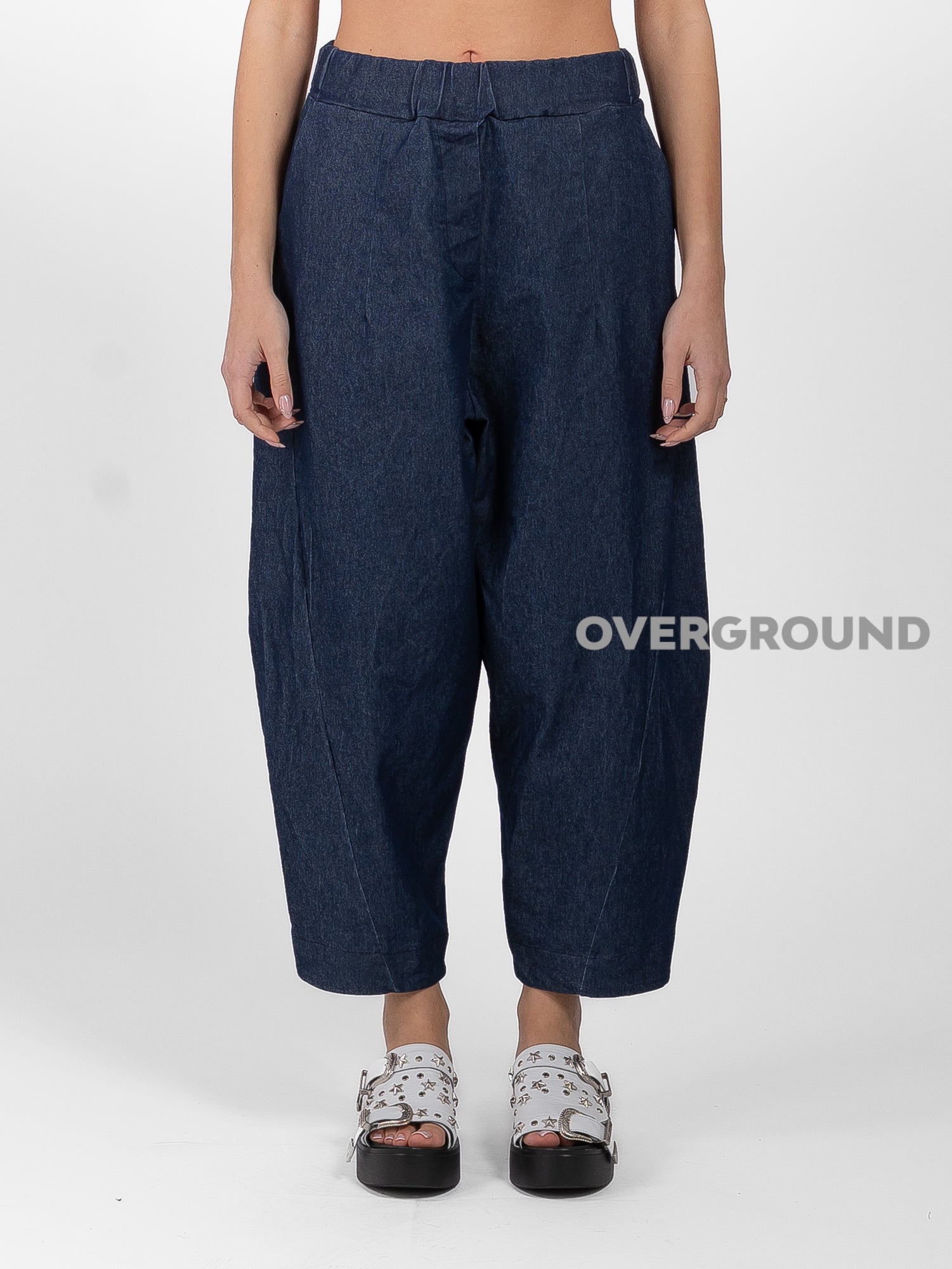 PANTALONE OVER JEANS CON CUCITURE - OVERGROUND STORE