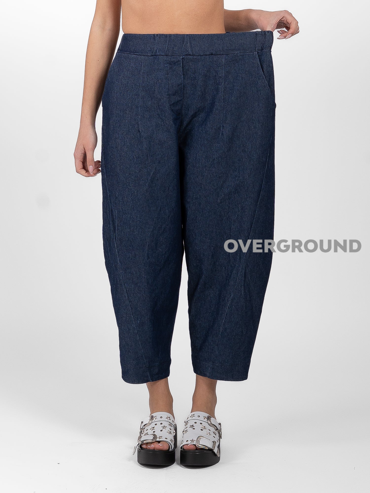PANTALONE OVER JEANS CON CUCITURE - OVERGROUND STORE