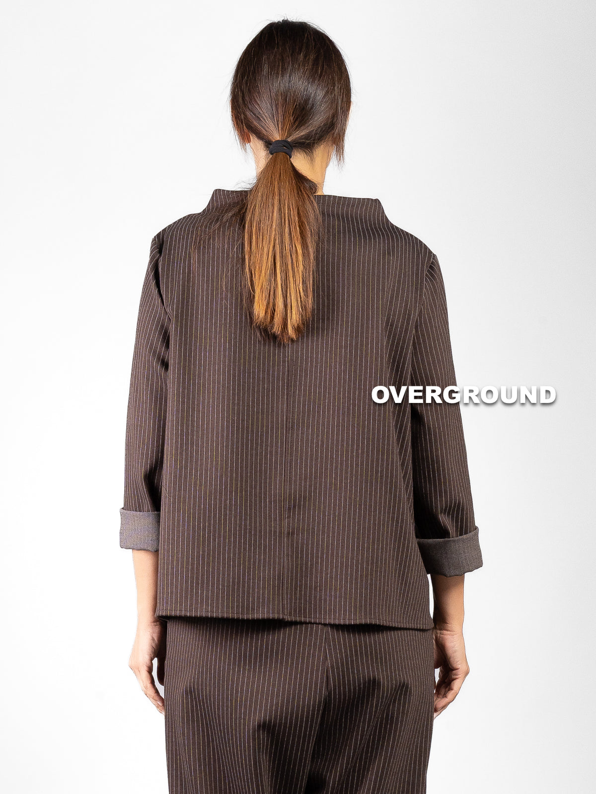 BLUSA OVER ACCOLLATA GESSATA CON CUCITURA FRONTALE - OVERGROUND STORE