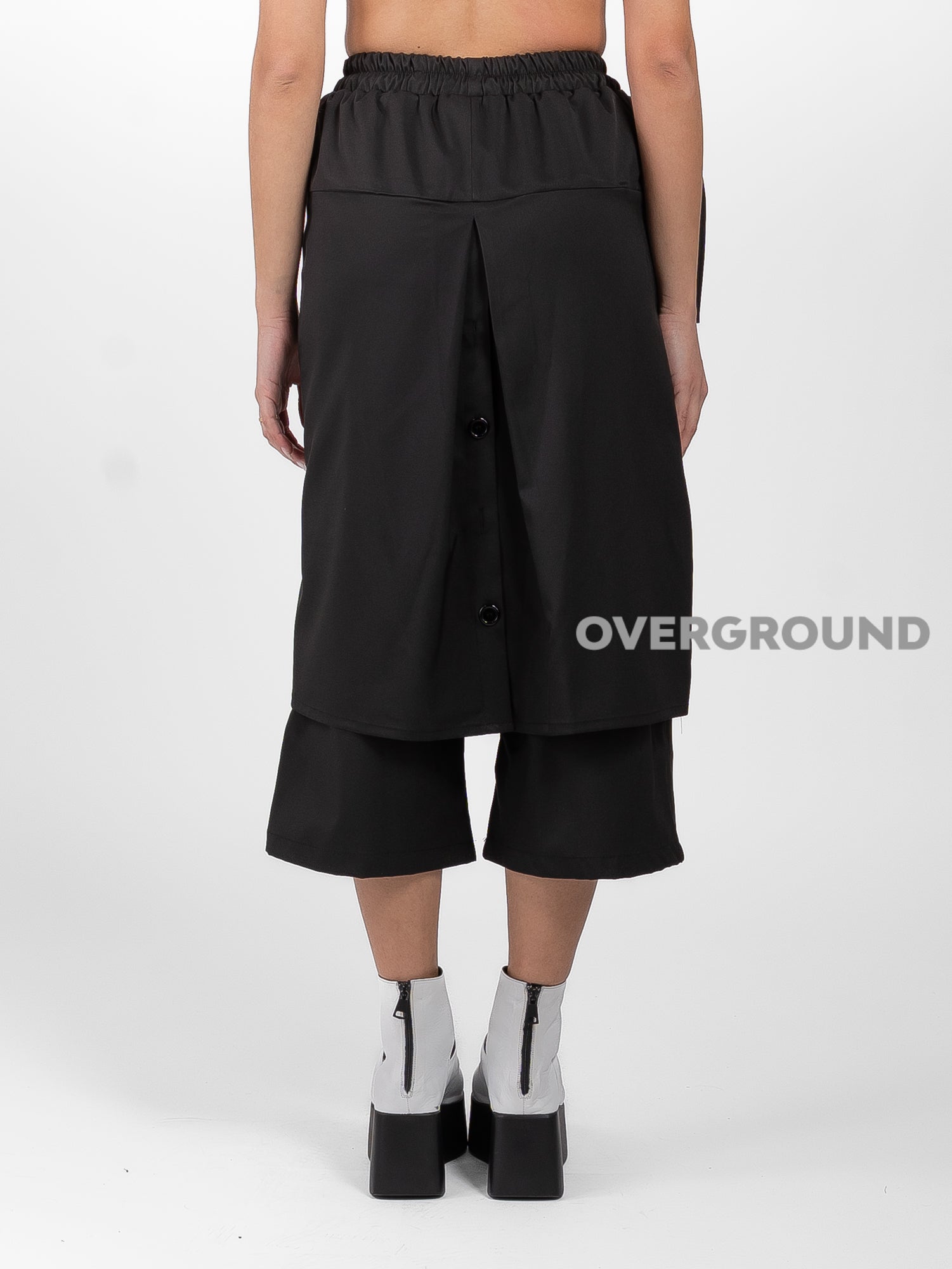 PANTALONE CORTO CON PAREO E BOTTONI DIETRO - OVERGROUND STORE