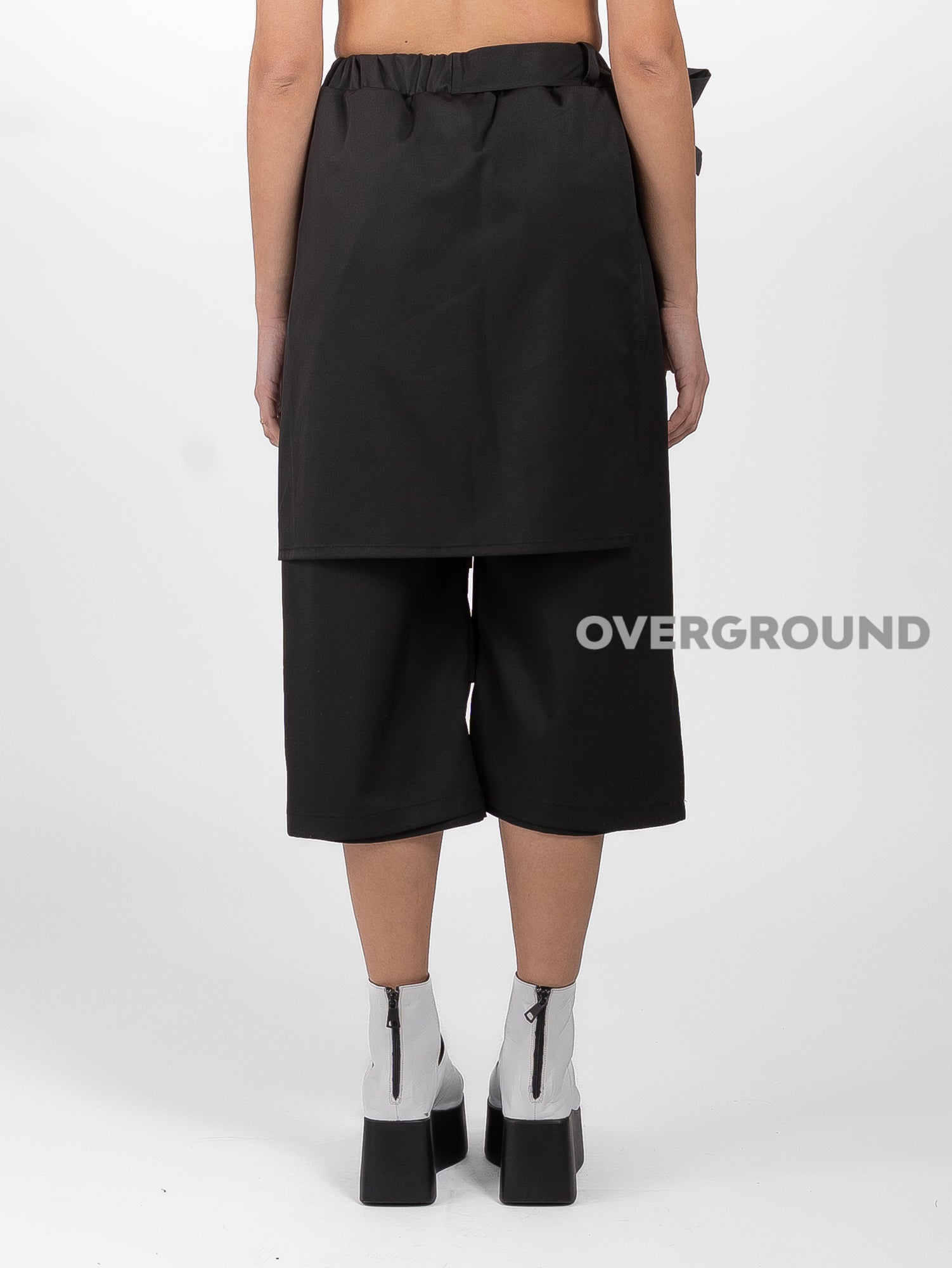 PANTALONE CORTO CON PATTINE FRONTALI E DOPPIO LACCIO - OVERGROUND STORE