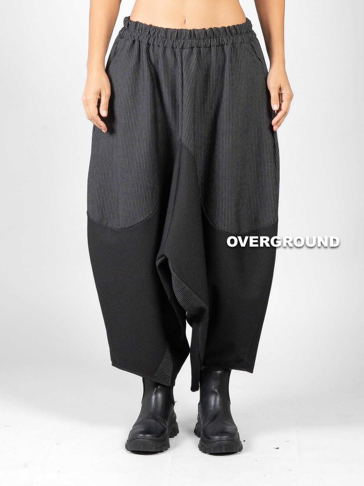 PANTALONE SUPER OVER CAVALLO BASSO MICRO FANTASIA DOPPIA - OVERGROUND STORE