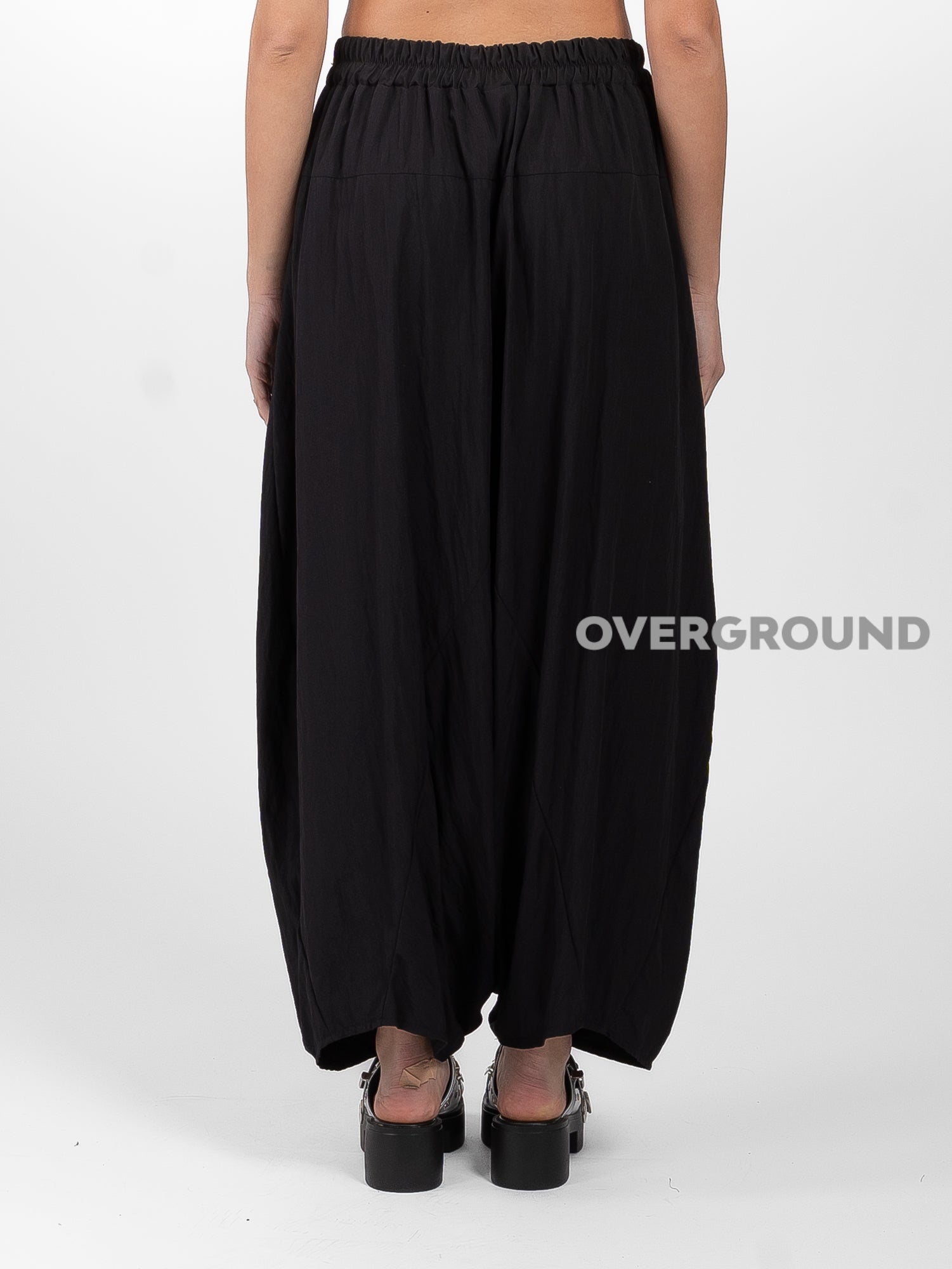 PANTALONE OVER CAVALLO BASSO LEGGERO GAMBULE LARGO - OVERGROUND STORE