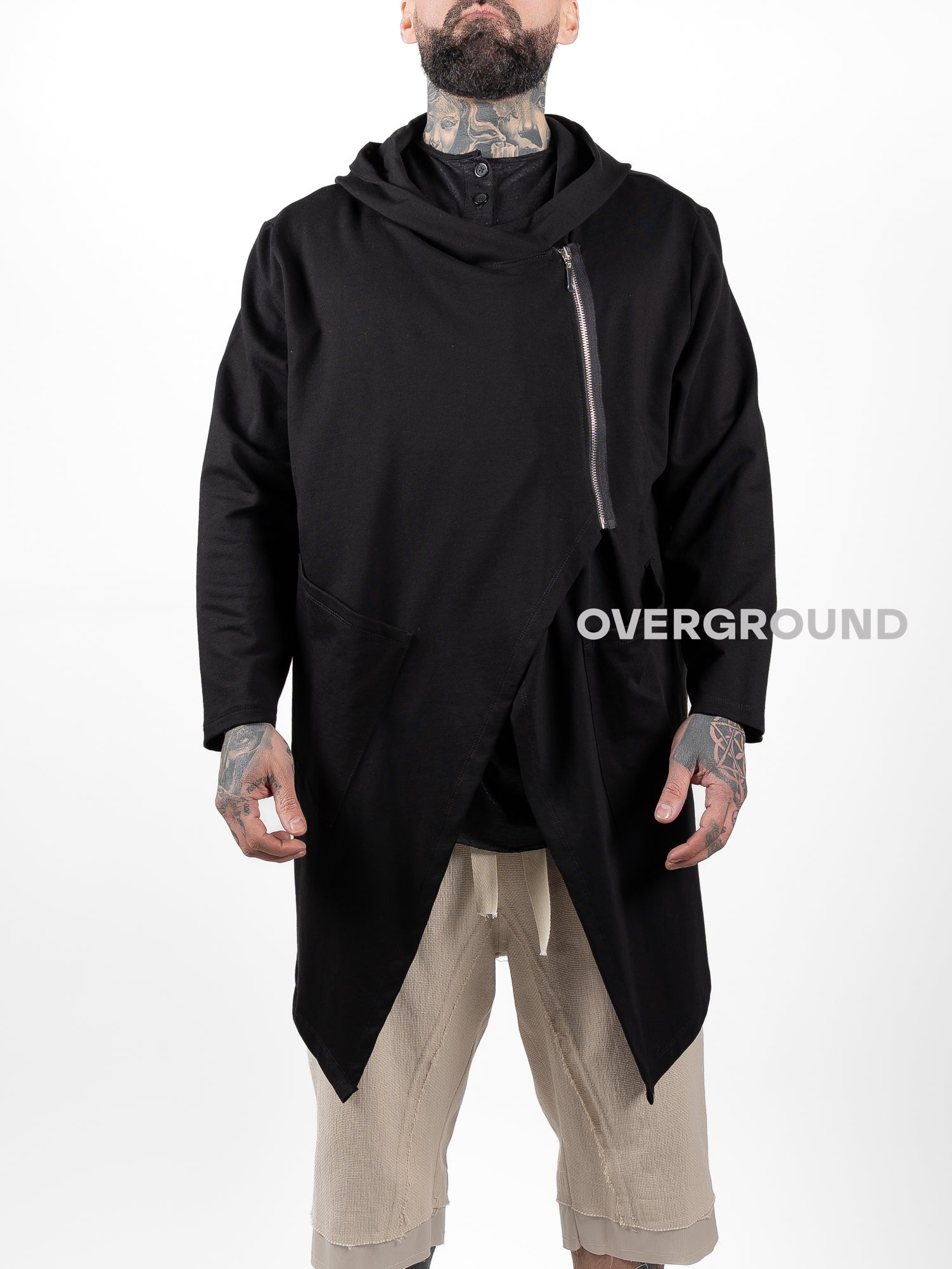 Felpa con cerniera asimmetrica Z - OVERGROUND STORE