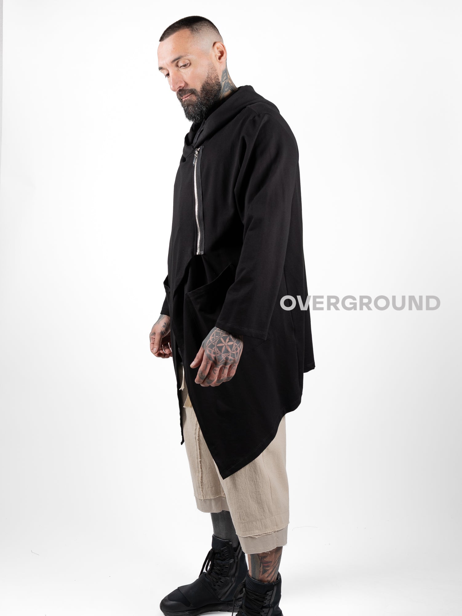 Felpa con cerniera asimmetrica Z - OVERGROUND STORE