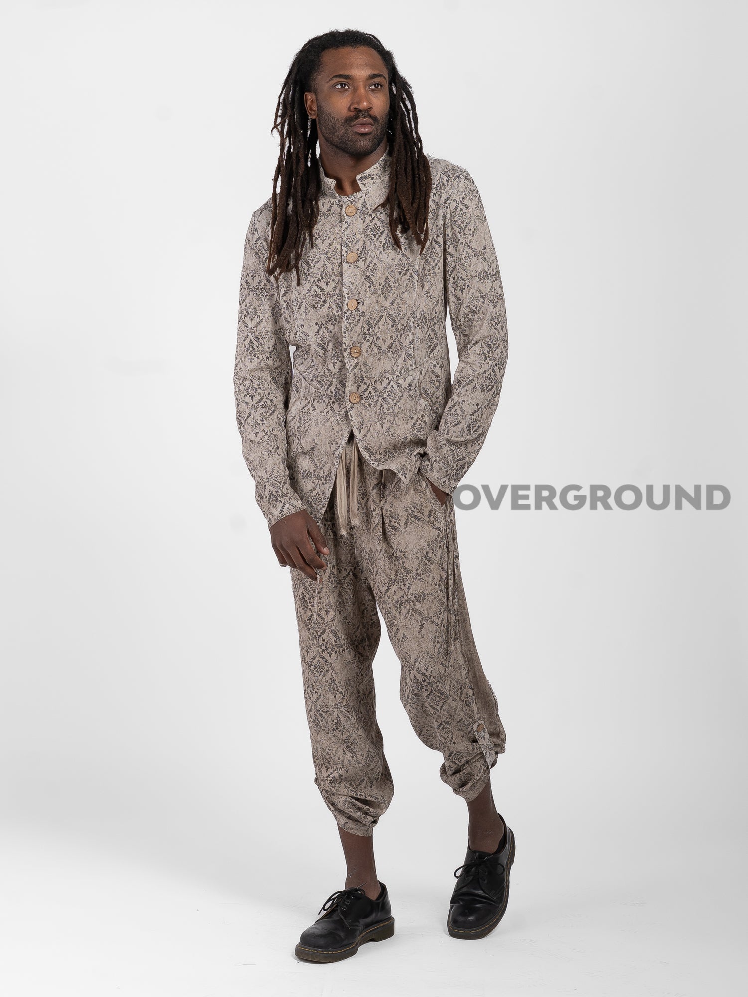 GIACCA LINO COLLO COREANA IN FANTASIA - OVERGROUND STORE