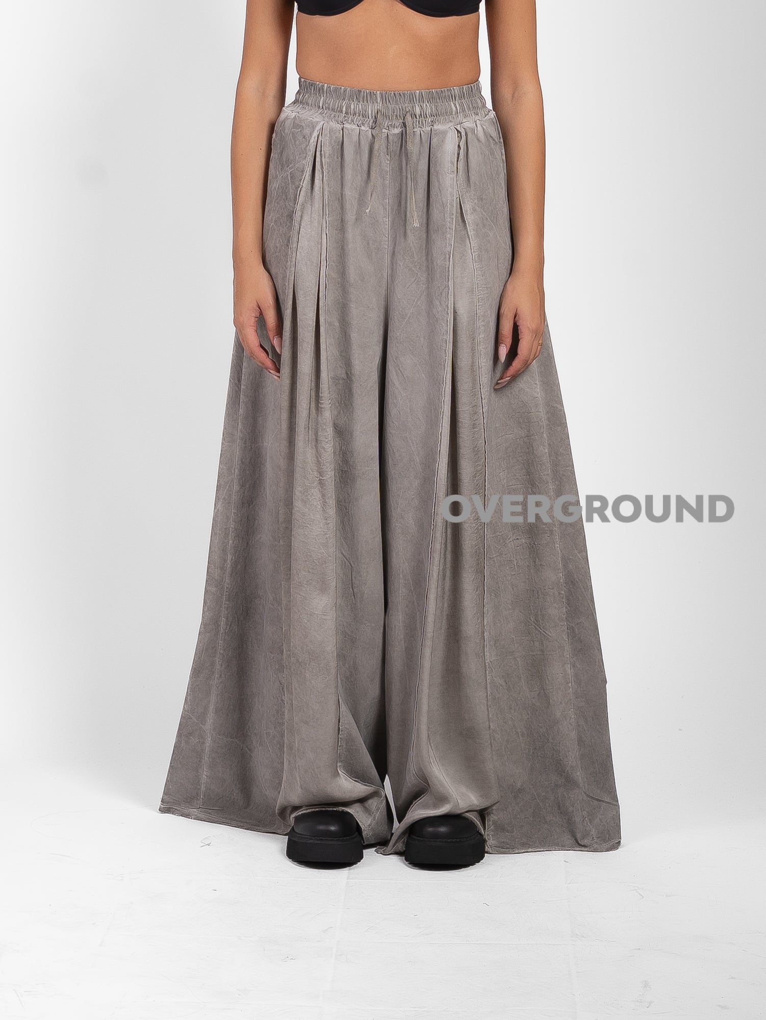 PANTALONE OVER DOPPIO TESSUTO CUCITURE FRONTALI