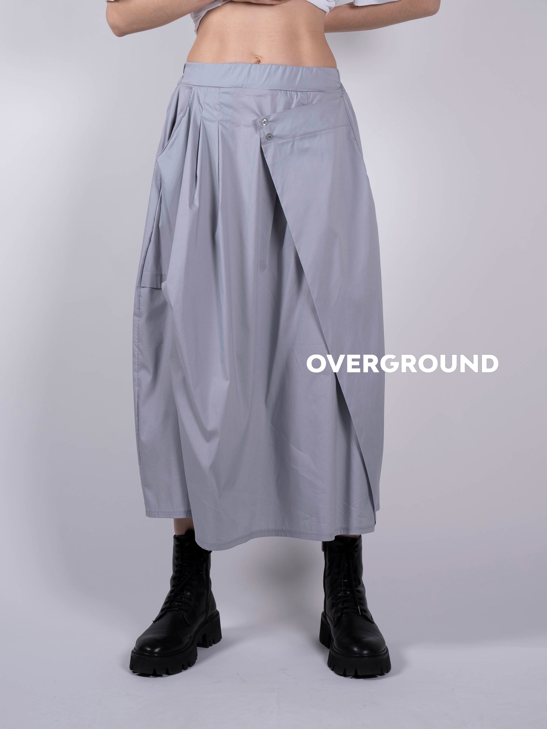 GONNA LUNGA CON RIPRESA BOTTONI DAVANTI - OVERGROUND STORE