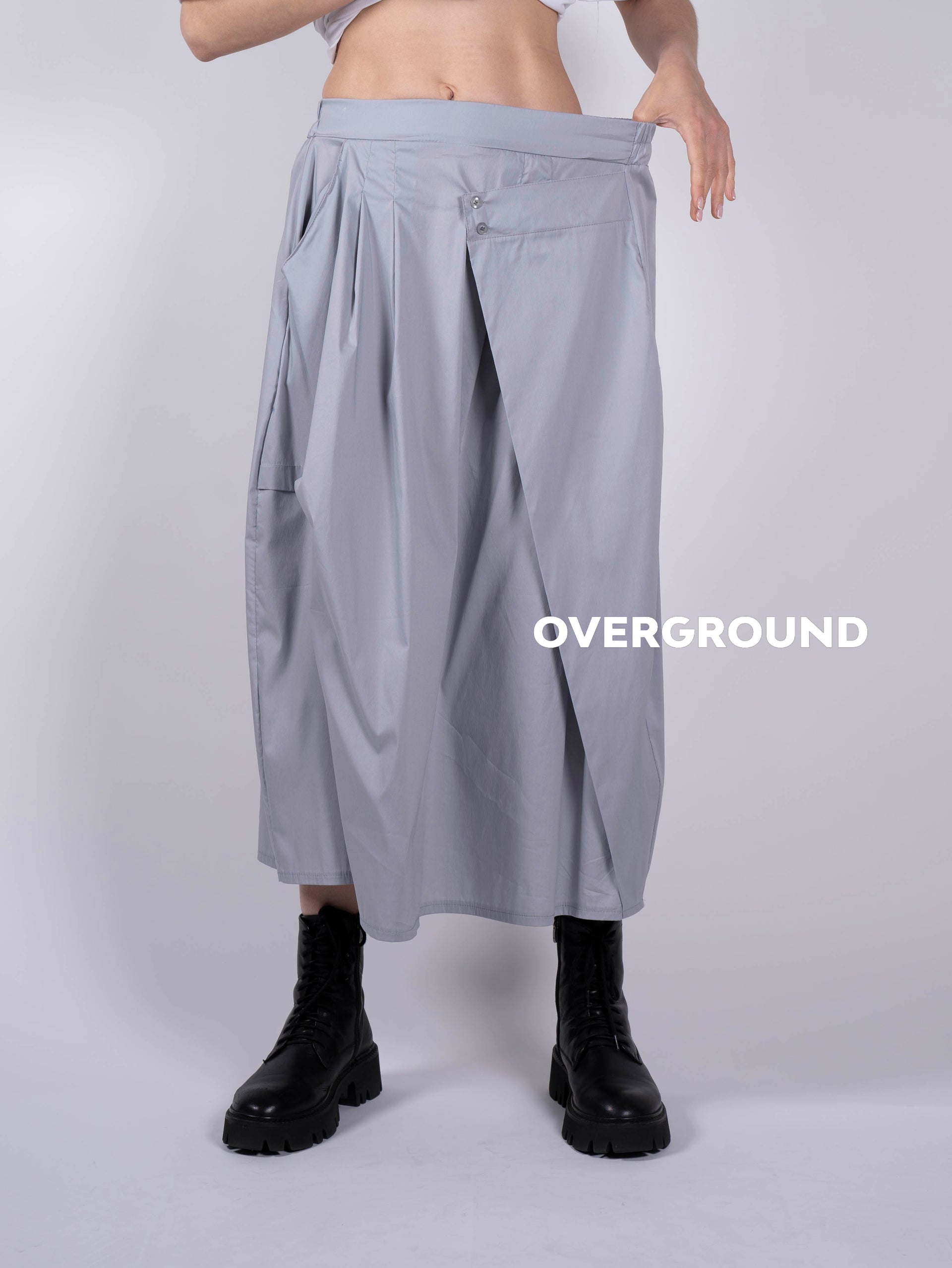GONNA LUNGA CON RIPRESA BOTTONI DAVANTI - OVERGROUND STORE