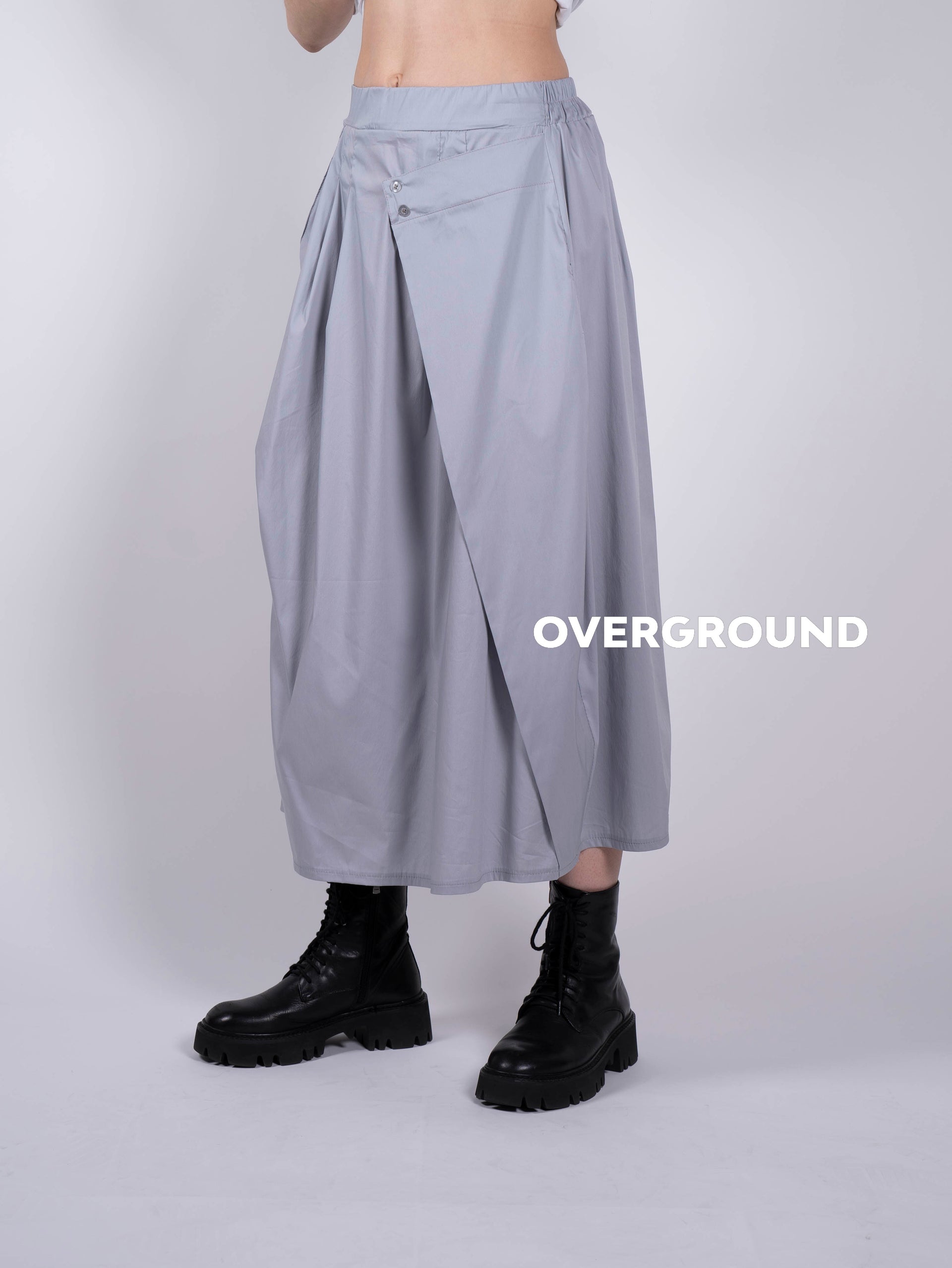 GONNA LUNGA CON RIPRESA BOTTONI DAVANTI - OVERGROUND STORE