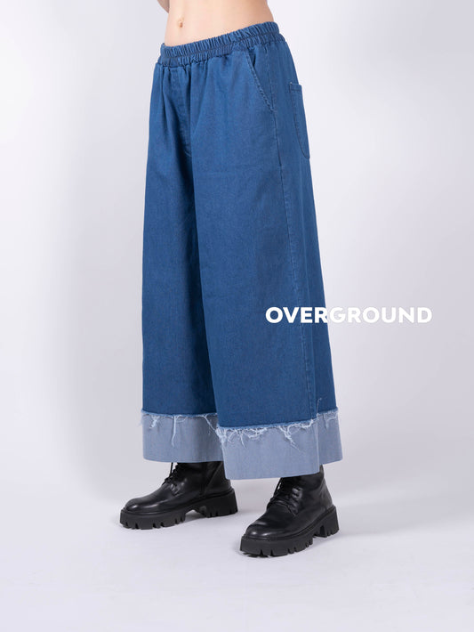 JEANS OVER CON BALZA IN FONDO - OVERGROUND STORE