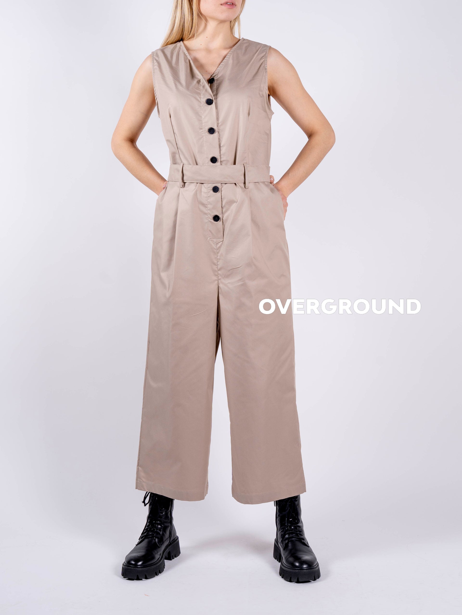 SALOPETTE SMANICATA CON BOTTONI DAVANTI - OVERGROUND STORE