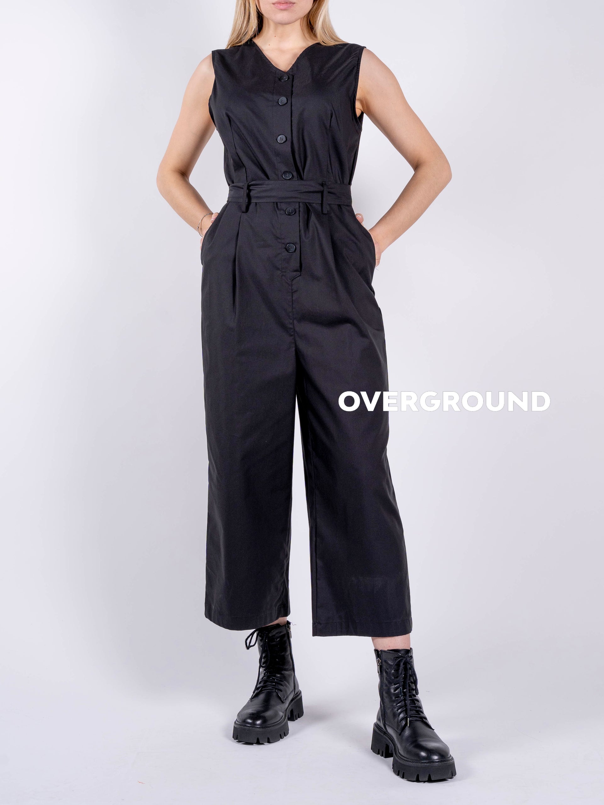 SALOPETTE SMANICATA CON BOTTONI DAVANTI - OVERGROUND STORE