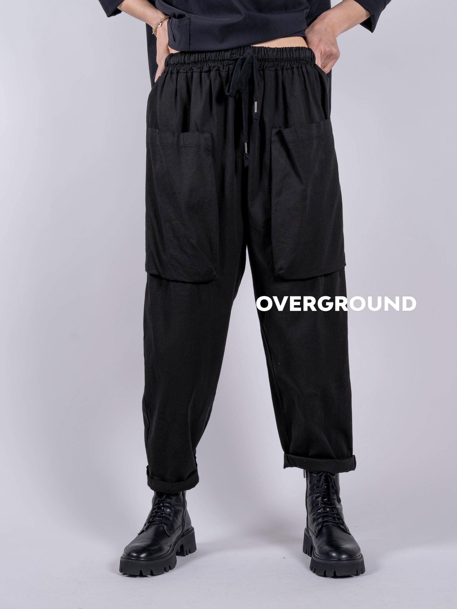 PANTALONE OVER CON TASCONI DAVANTI - OVERGROUND STORE
