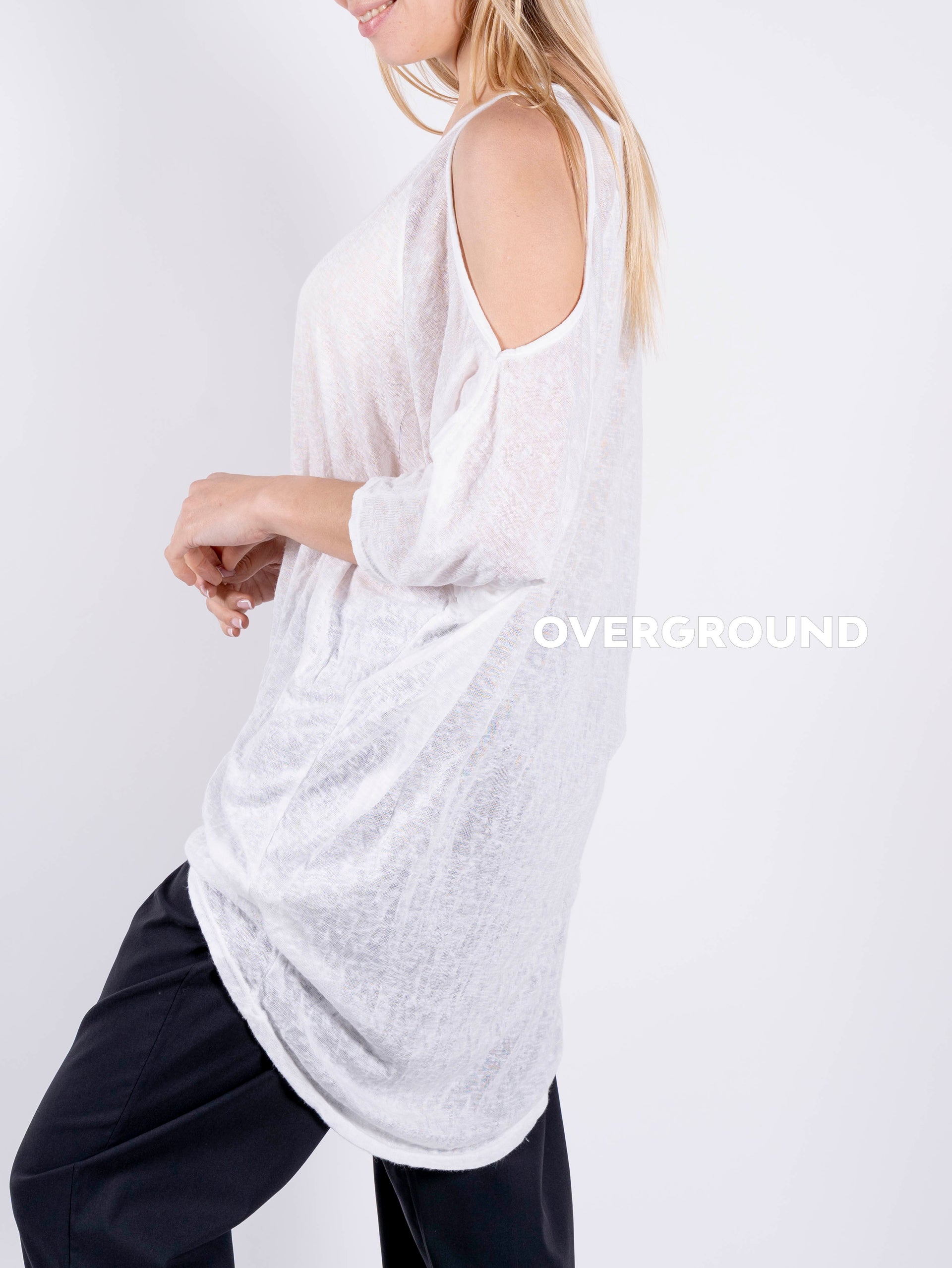 BLUSA OVER SPALLE SCOPERTE - OVERGROUND STORE