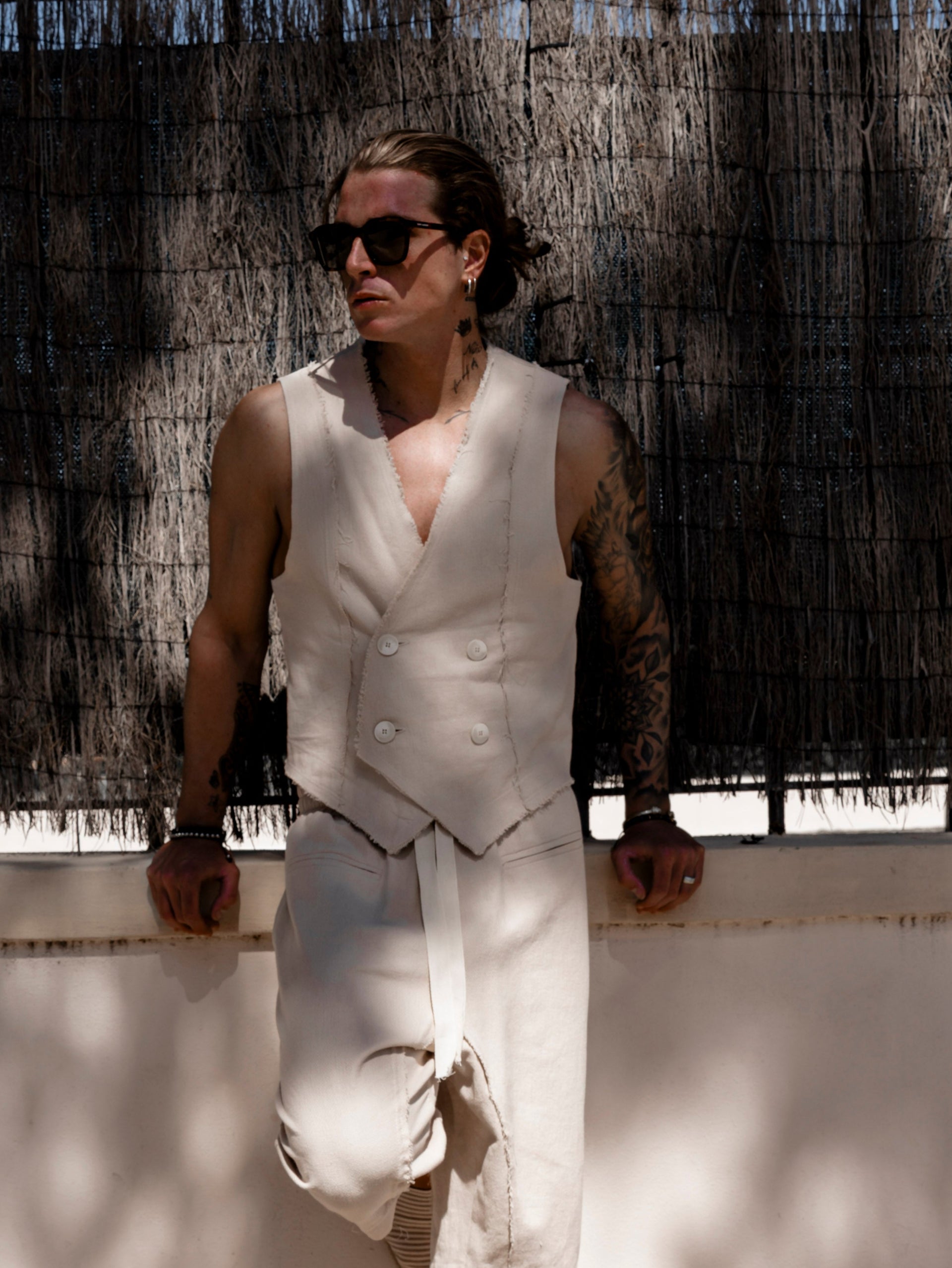 GILET DOPPIO PETTO TAGLIO VIVO - OVERGROUND STORE