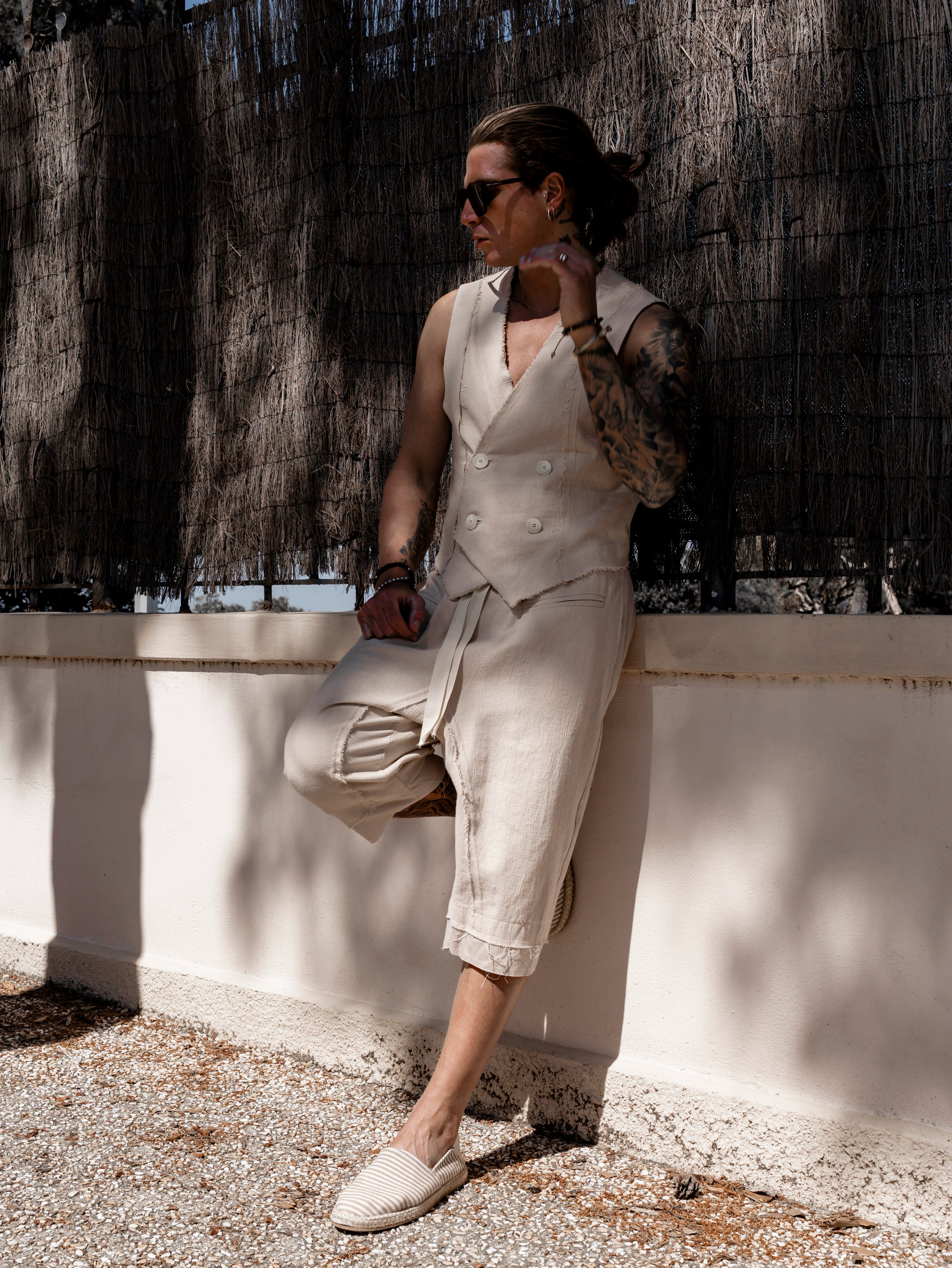 GILET DOPPIO PETTO TAGLIO VIVO - OVERGROUND STORE