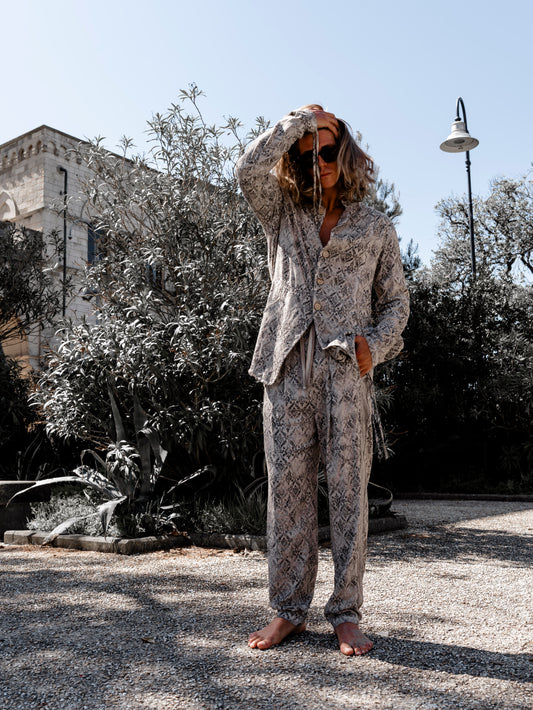 GIACCA LINO COLLO COREANA IN FANTASIA - OVERGROUND STORE