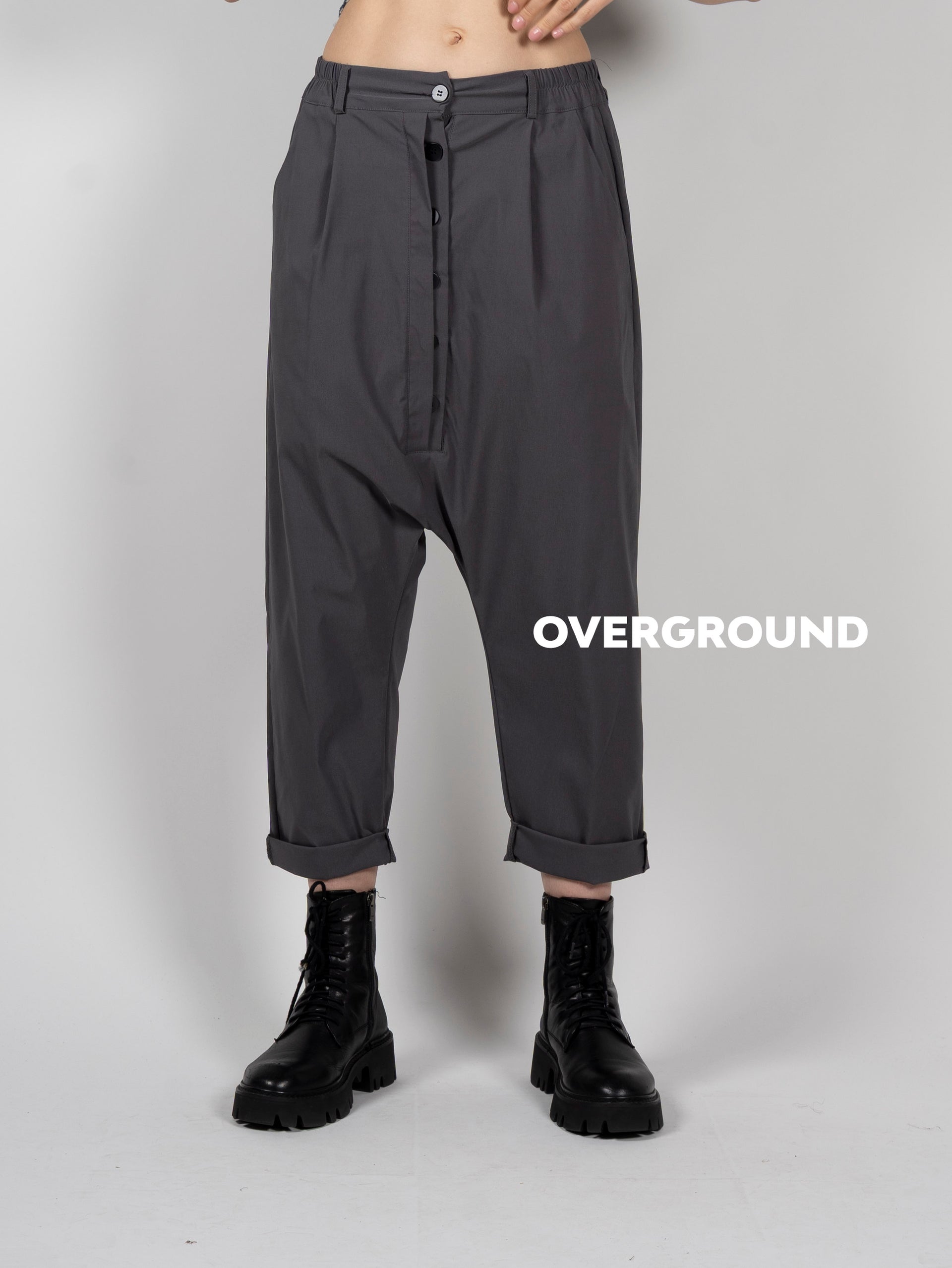 PANTALONE A CAVALLO BASSO CON BOTTONI - OVERGROUND STORE