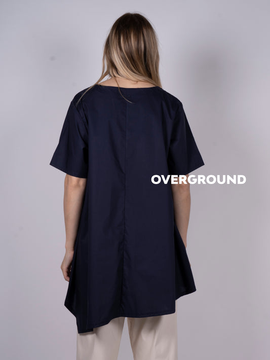 CAMICIA ASIMMETRICA CON PIEGA