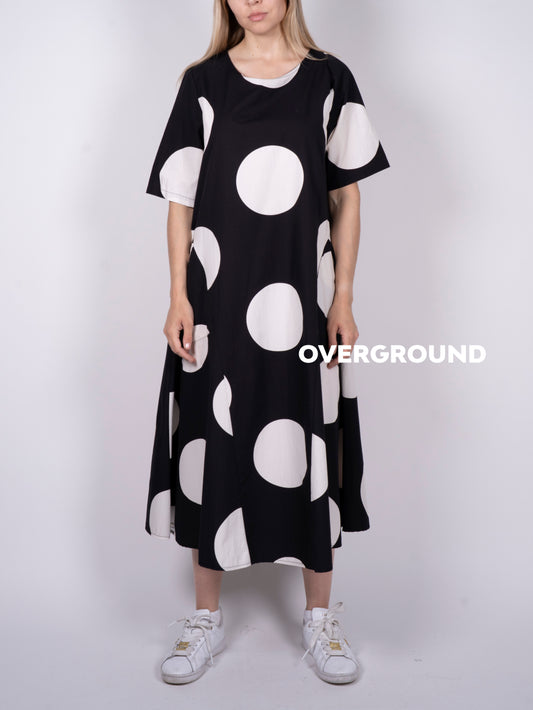 ABITO OVER LUNGO CON POIS