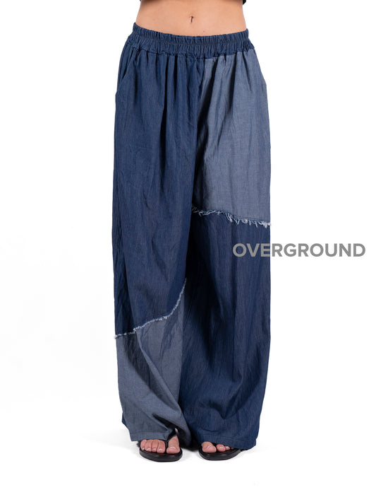 PANTALONE JEANS OVER GAMBULE LARGO - OVERGROUND STORE