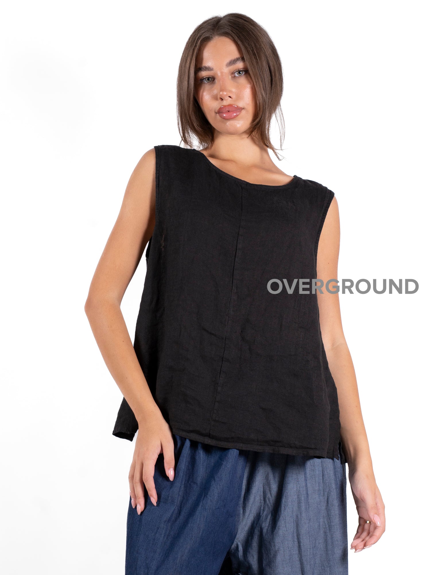 BLUSA SMANICATA LINO - OVERGROUND STORE
