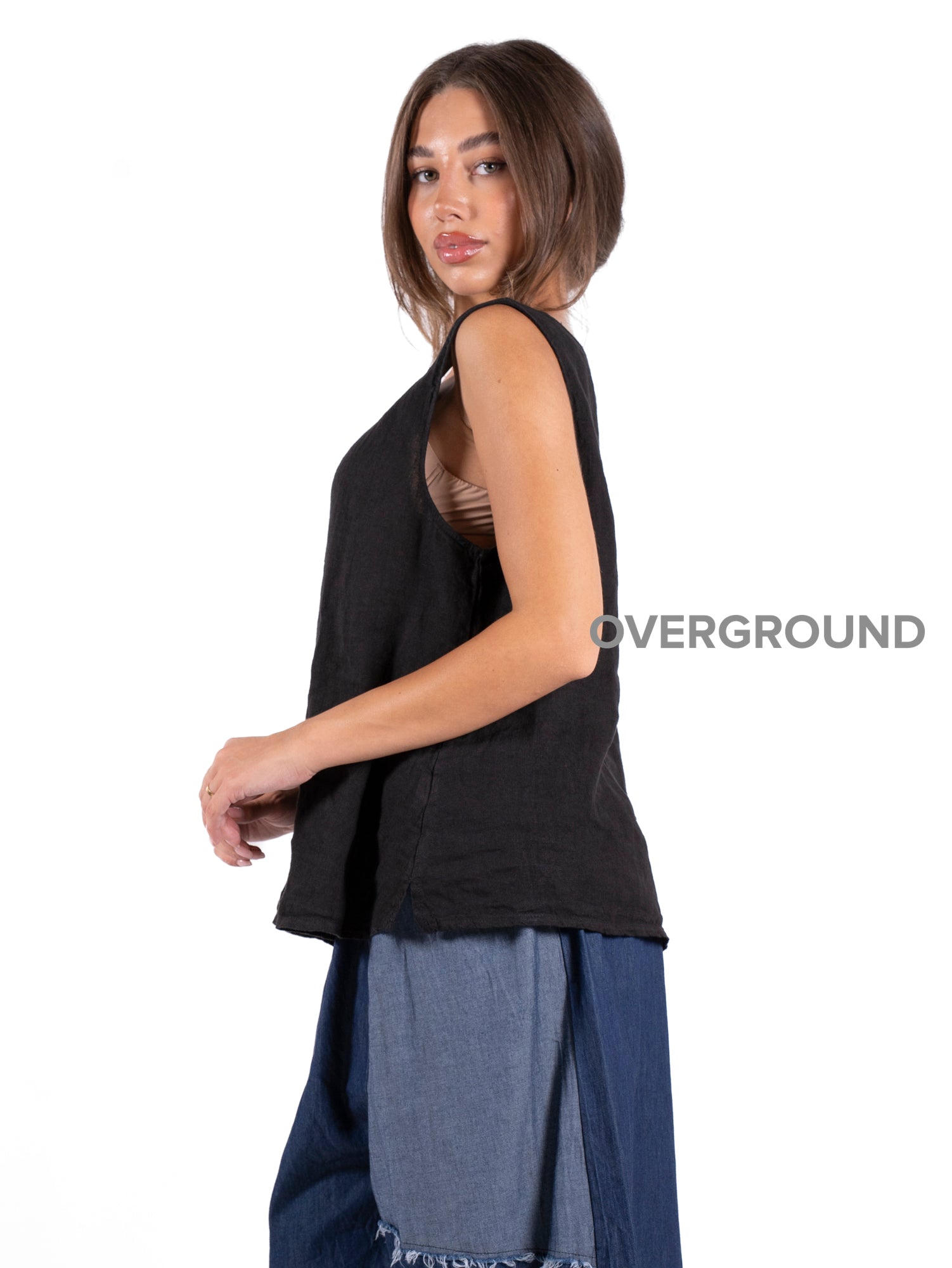 BLUSA SMANICATA LINO - OVERGROUND STORE