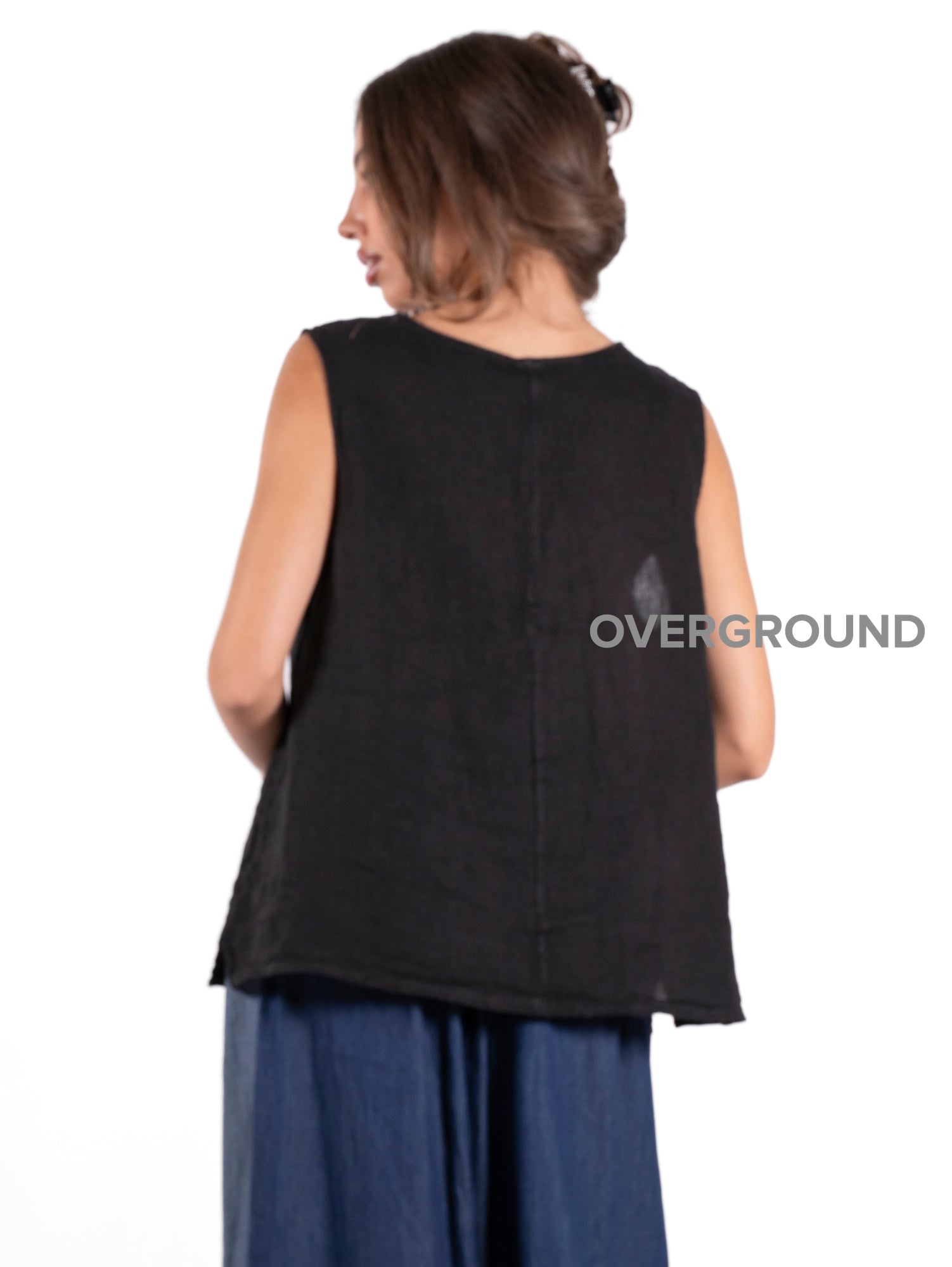 BLUSA SMANICATA LINO - OVERGROUND STORE