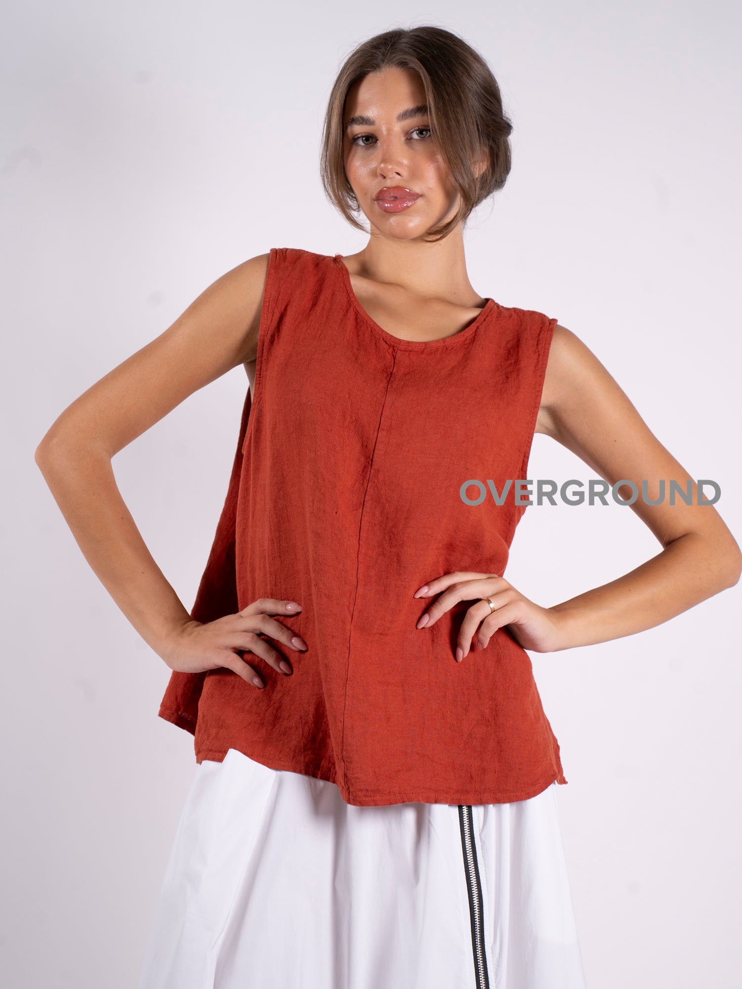 BLUSA SMANICATA LINO - OVERGROUND STORE