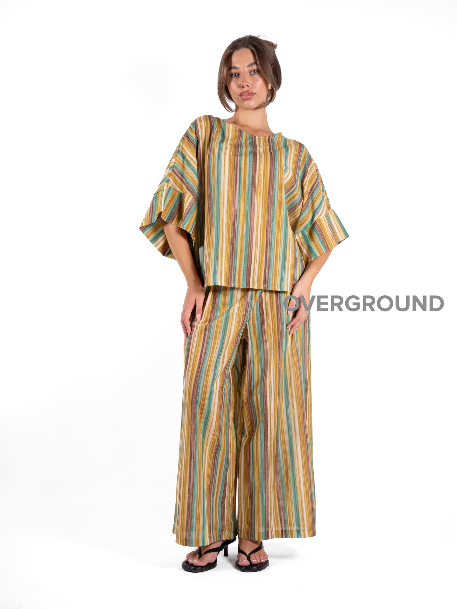 BLUSA OVER RIGATA - OVERGROUND STORE