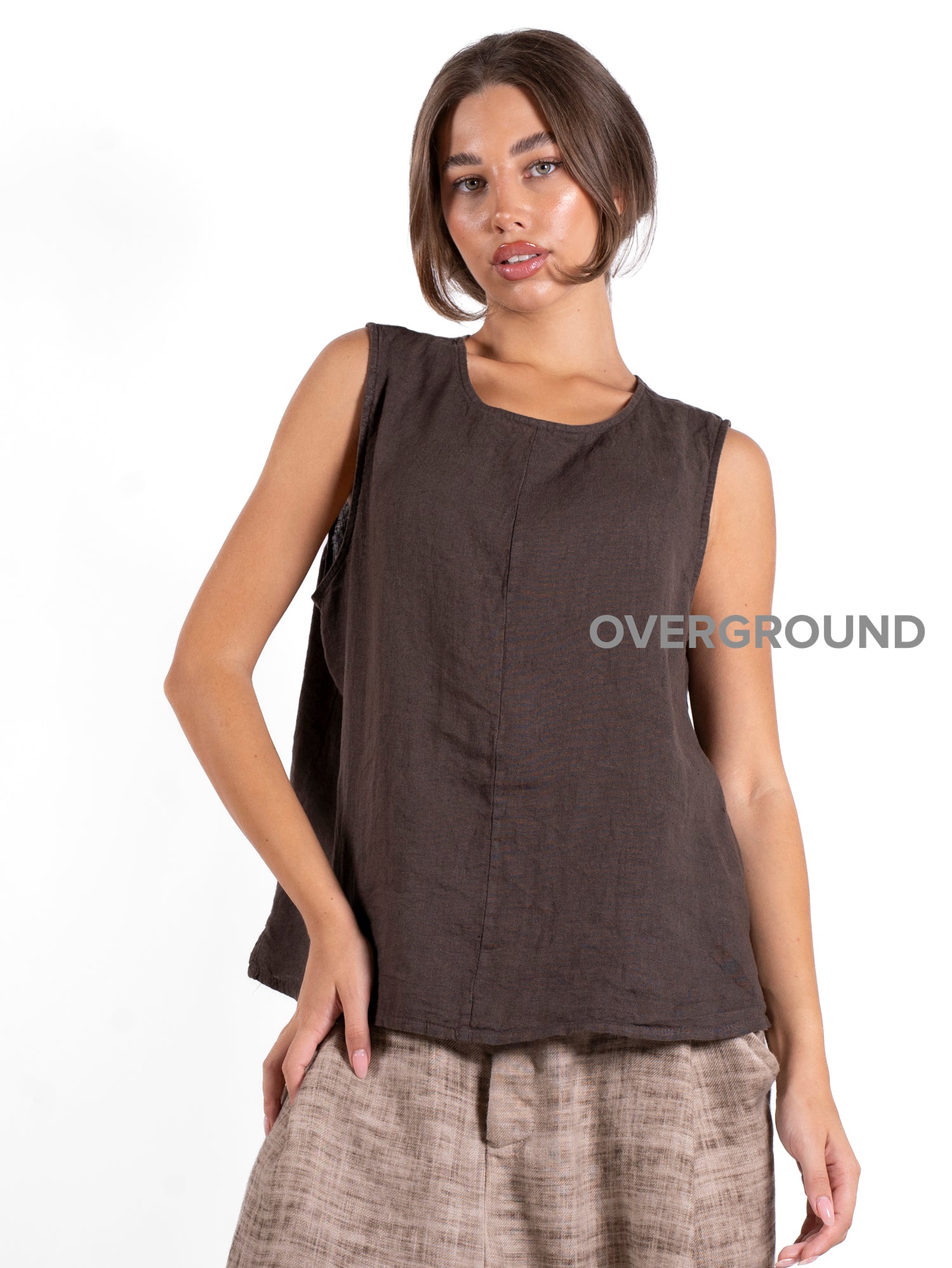 BLUSA SMANICATA LINO - OVERGROUND STORE