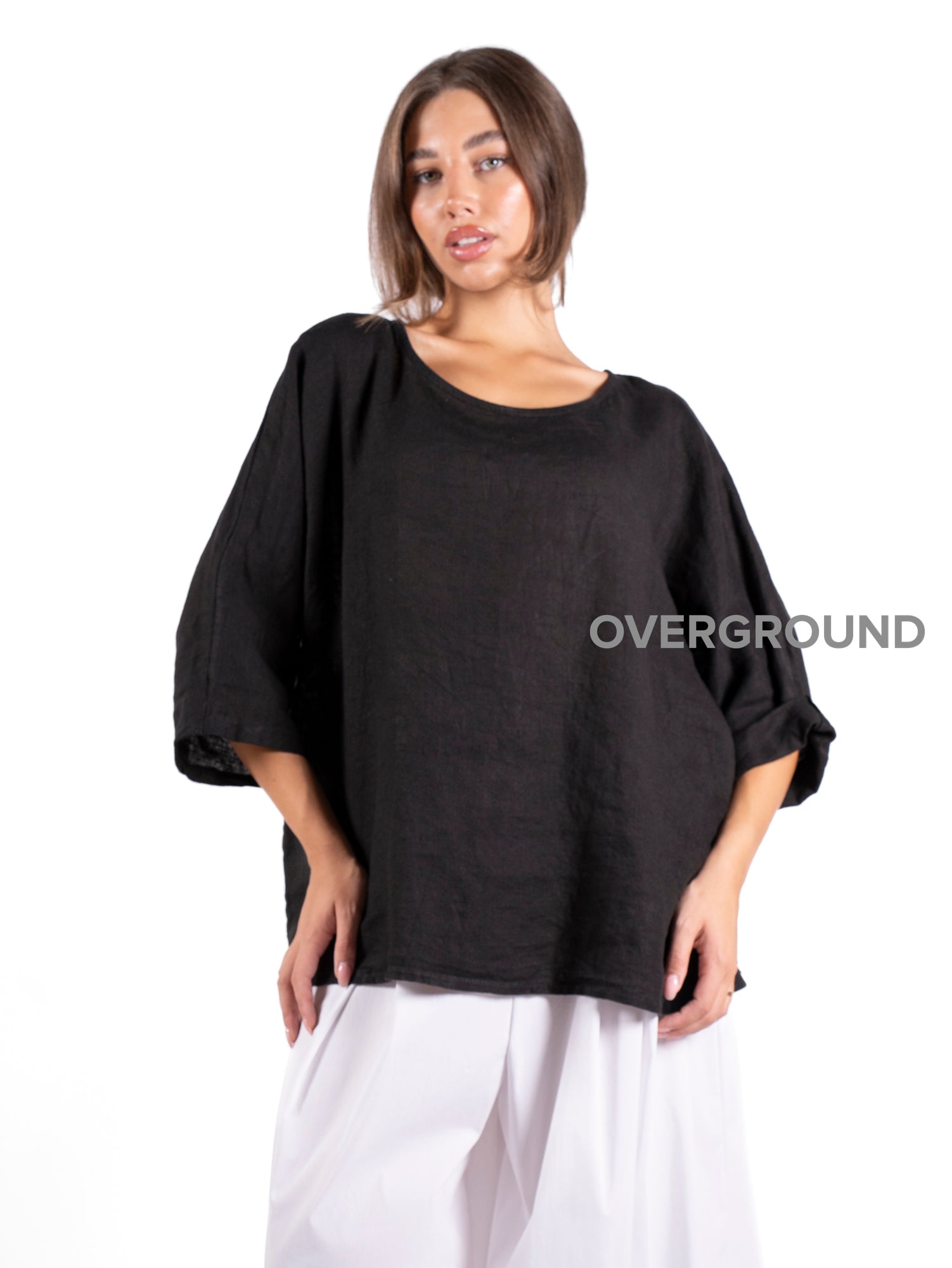 MAGLIA LARGA MANICA A TRE QUARTI - OVERGROUND STORE